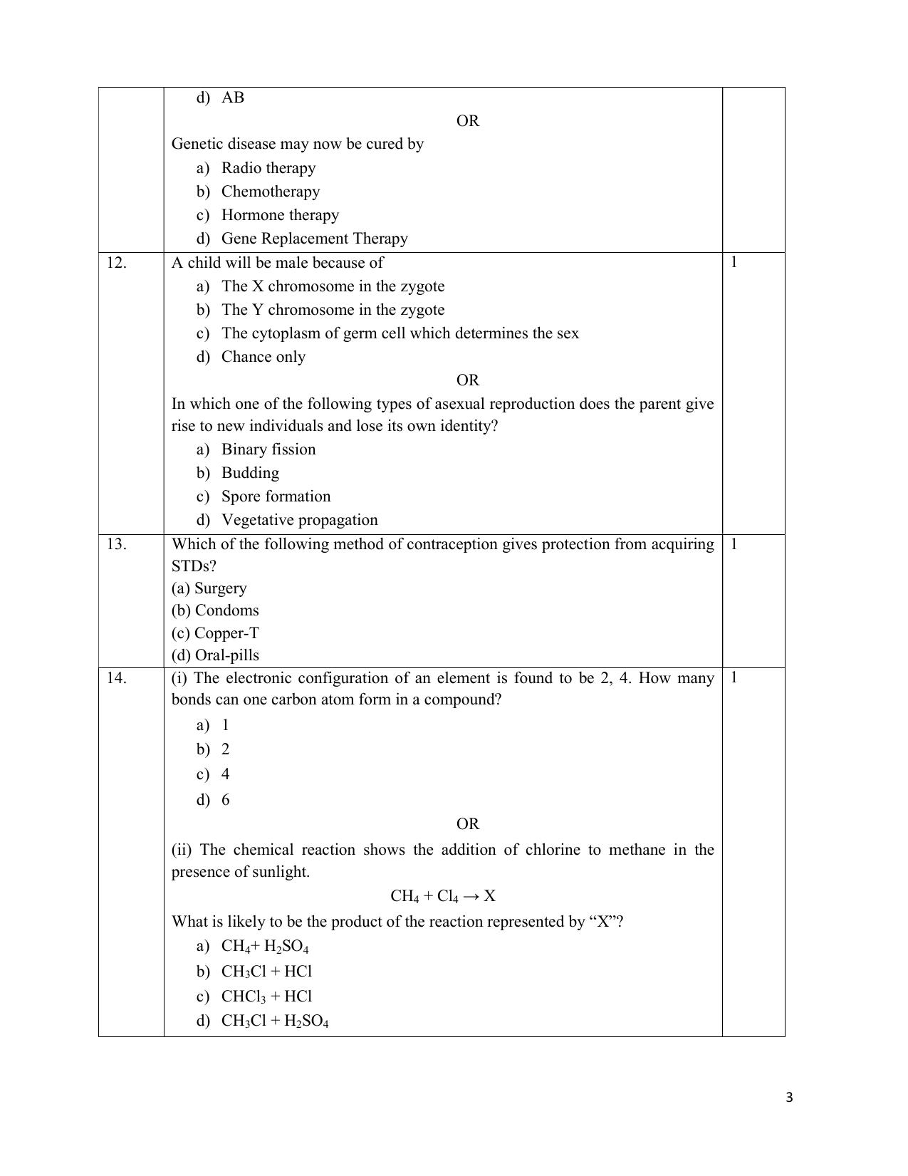 NIOS Class 10 Science (212) Sample Paper - Page 3