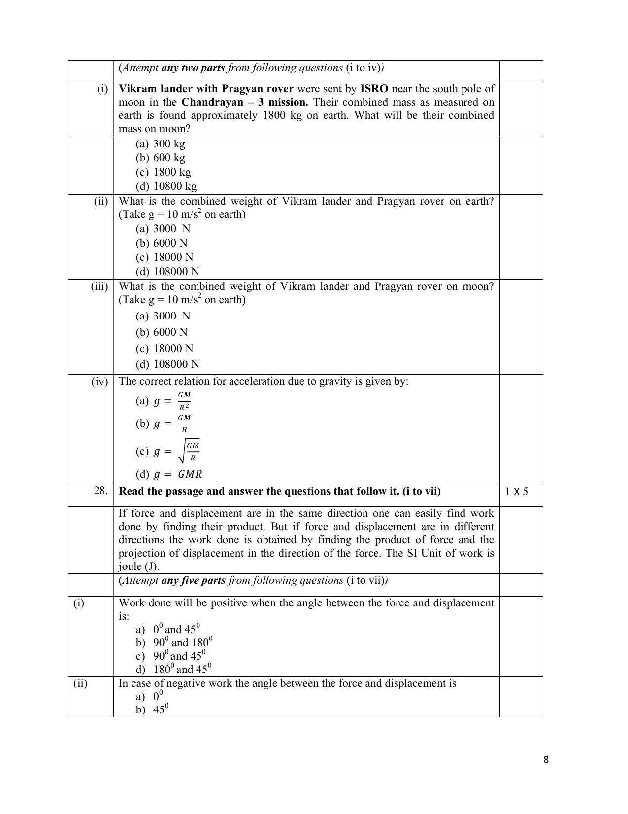 NIOS Class 10 Science (212) Sample Paper - Page 8