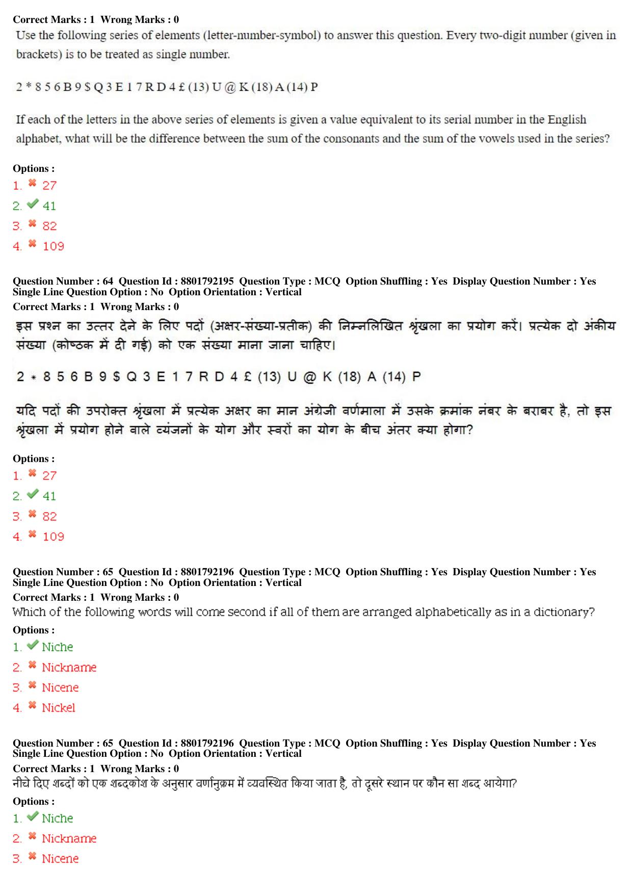 MP CPCT 05th Oct 2019 CPCT Question Paper Shift 2 - Page 31