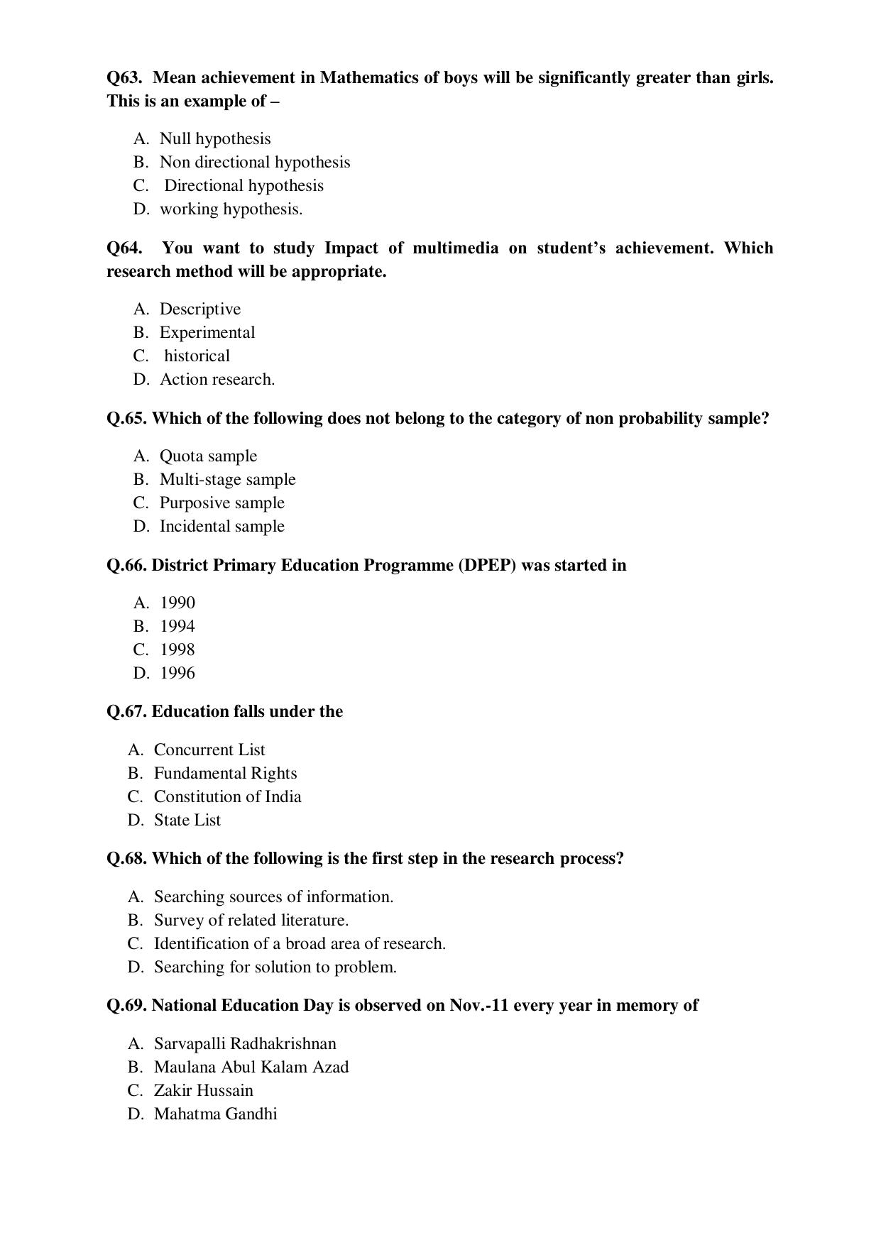 Odisha CPET EDUCATION SET II 2021 Question Paper - Page 10