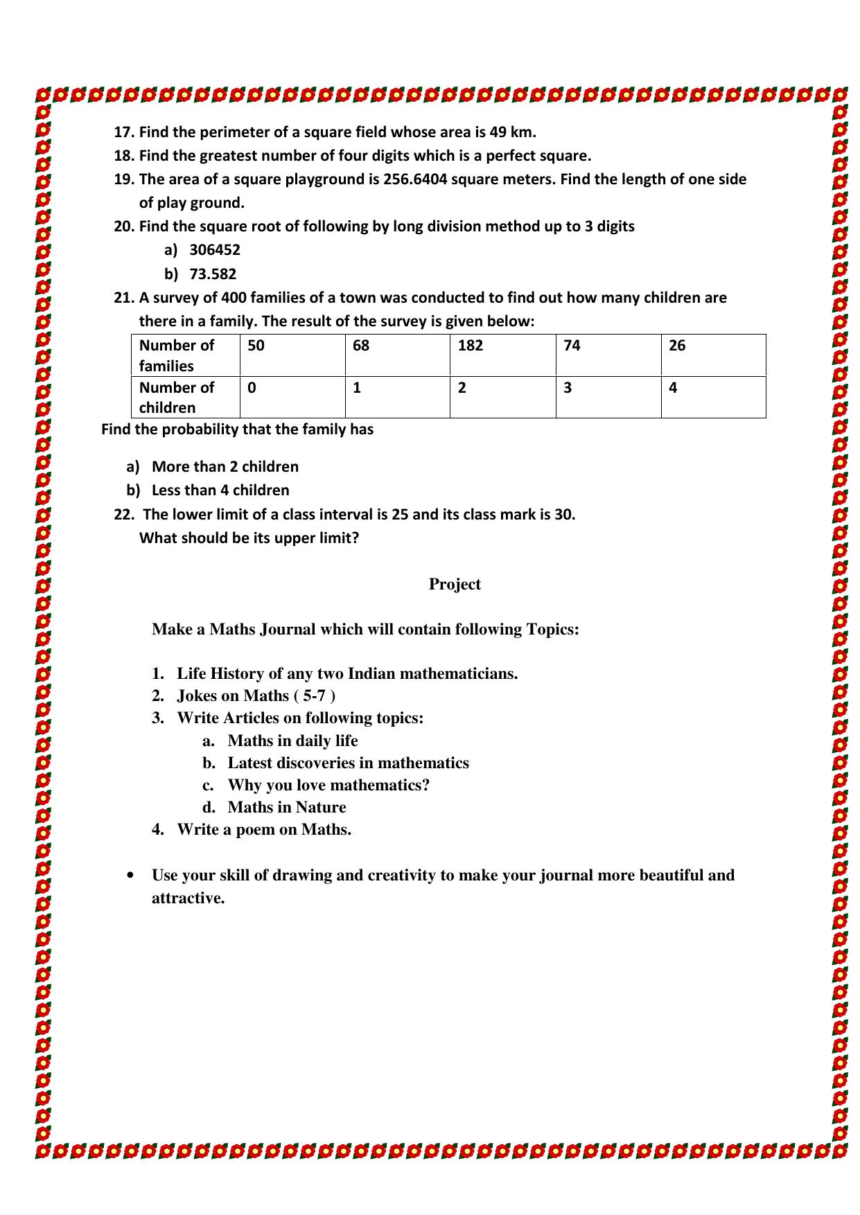 CBSE Worksheets for Class 8 Mathematics Rational Numbers Assignment 8 - Page 2