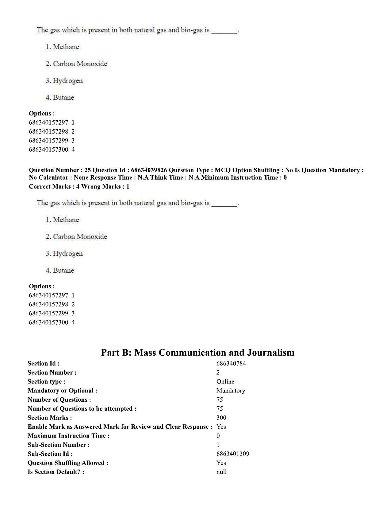 CUET PG 2023: COQP17 – Mass Communication and Journalism (Eng) - Shift 3 (25-06-2023) Question Paper - Page 24