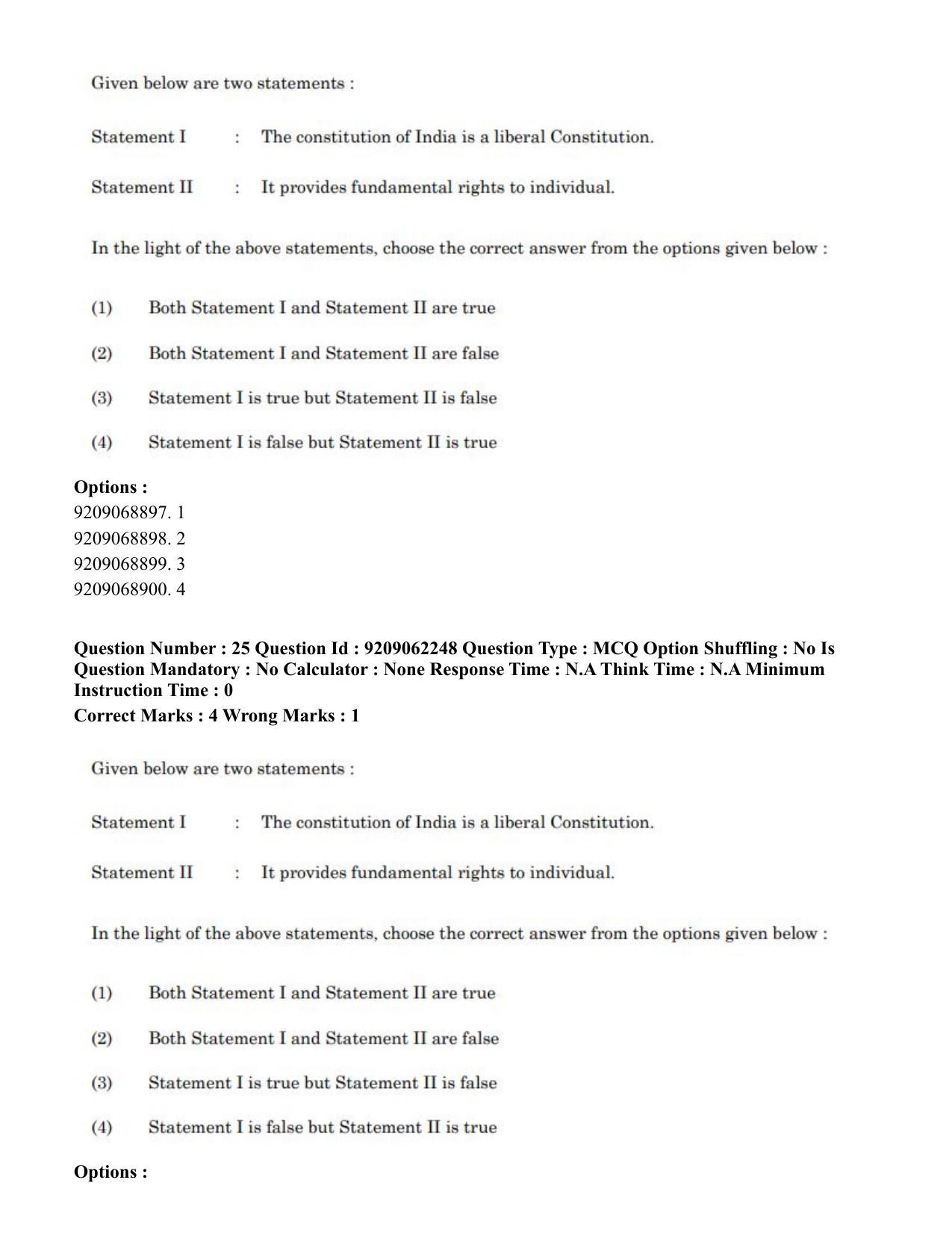 CUET PG 2023: LAQP14 – Hispanic (Eng.)-Shift-2 (06-06-2023) Question Paper - Page 46