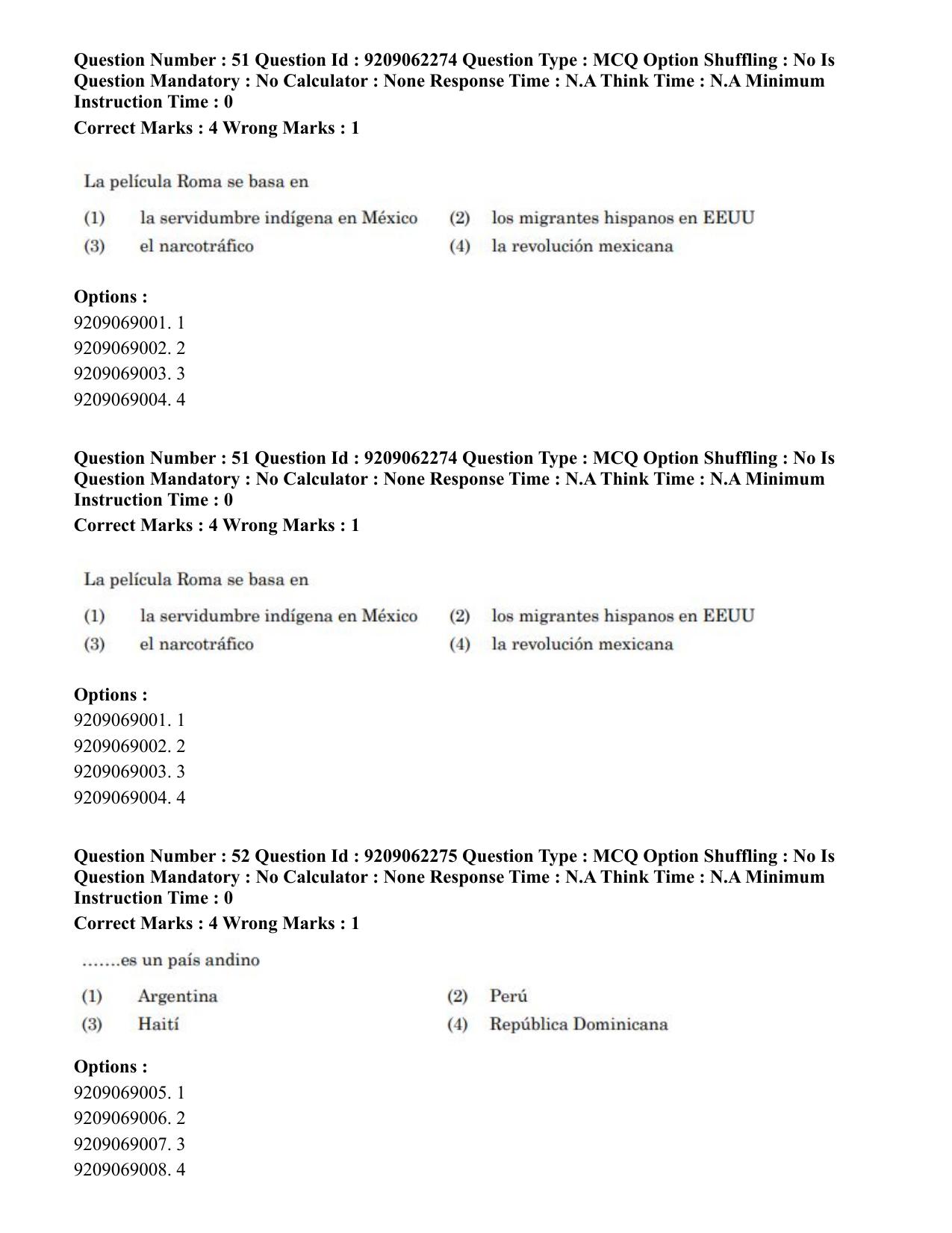 CUET PG 2023: LAQP14 – Hispanic (Eng.)-Shift-2 (06-06-2023) Question Paper - Page 74