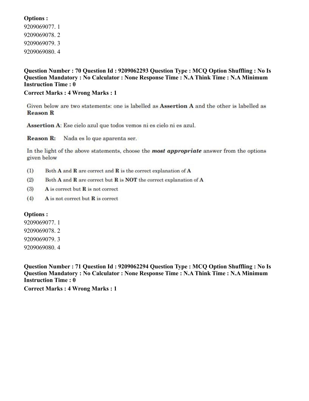 CUET PG 2023: LAQP14 – Hispanic (Eng.)-Shift-2 (06-06-2023) Question Paper - Page 95