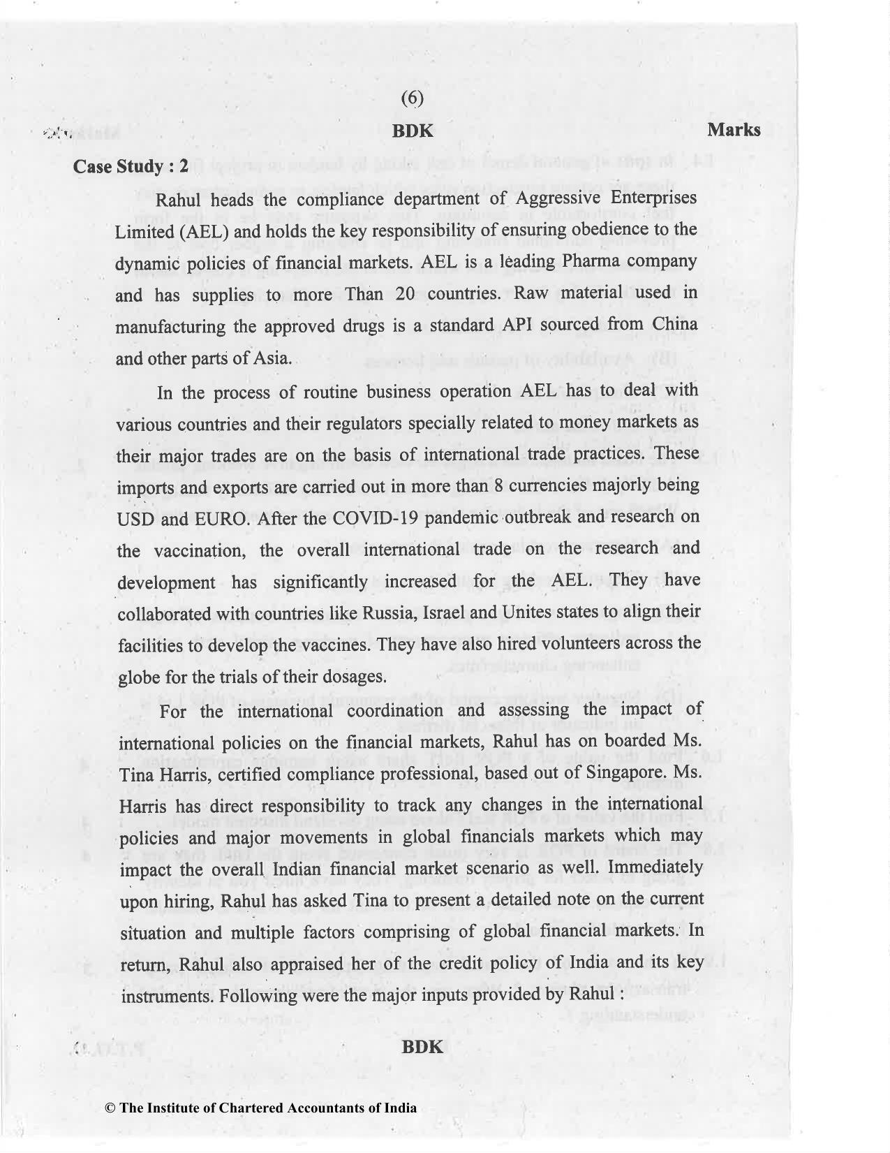 CA Final Jan 2021 Question Paper - Paper 6B – Financial Services and Capital Markets - Page 6