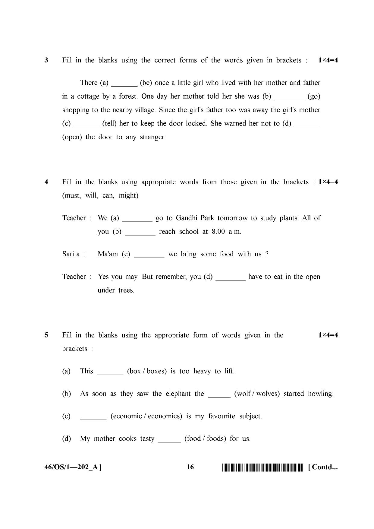 NIOS April 2013 Class 10 English Question Paper - Page 16