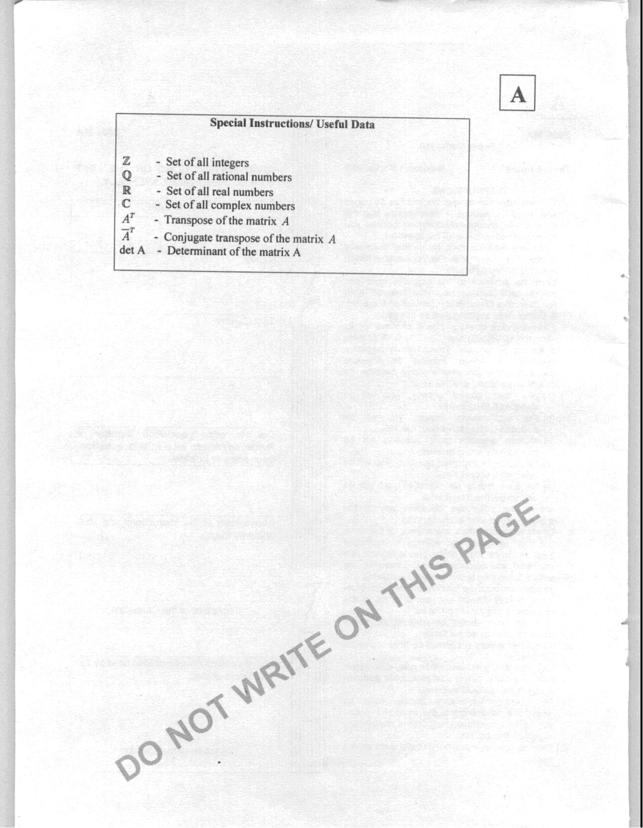 JAM 2008: MA Question Paper - Page 2