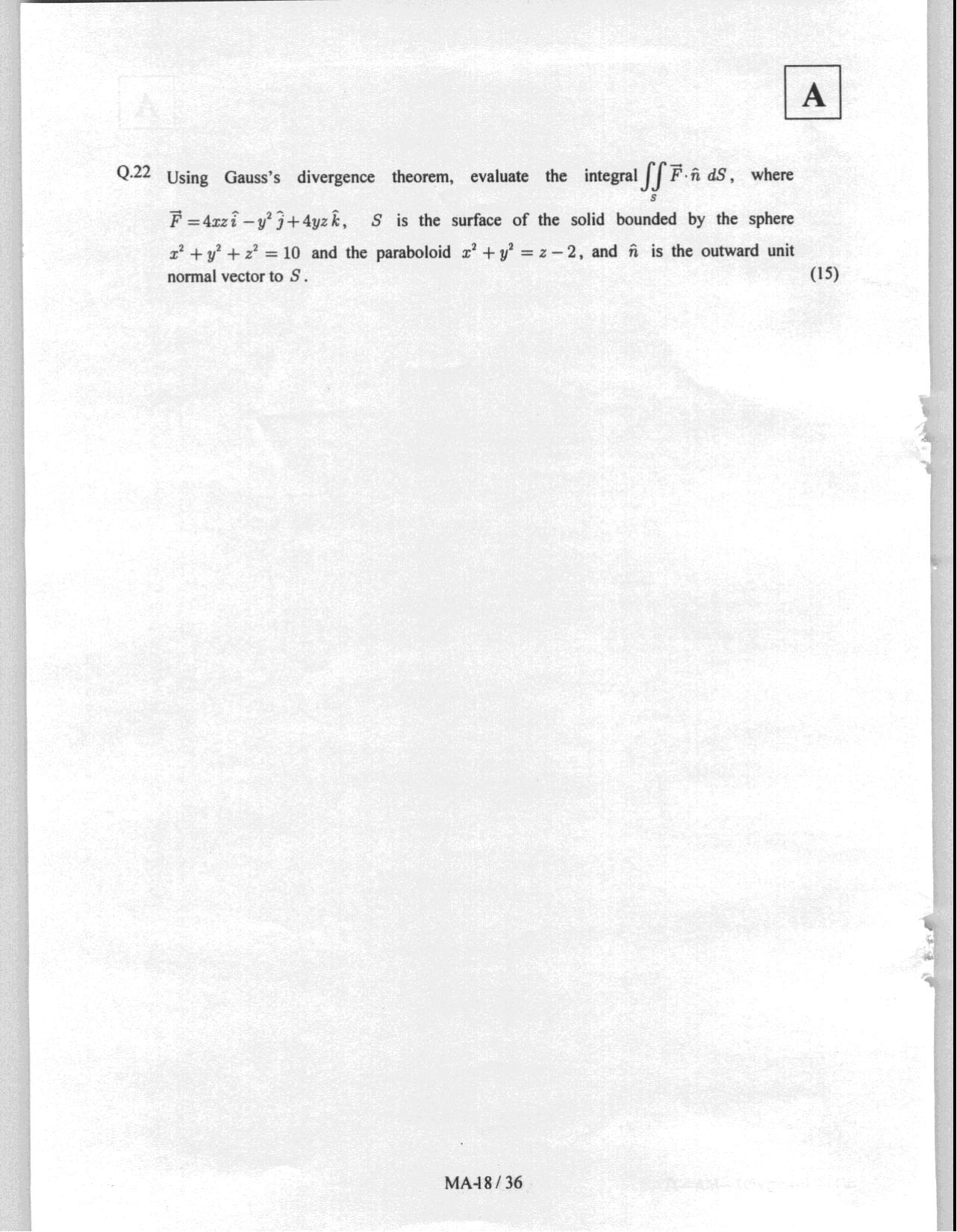JAM 2008: MA Question Paper - Page 20