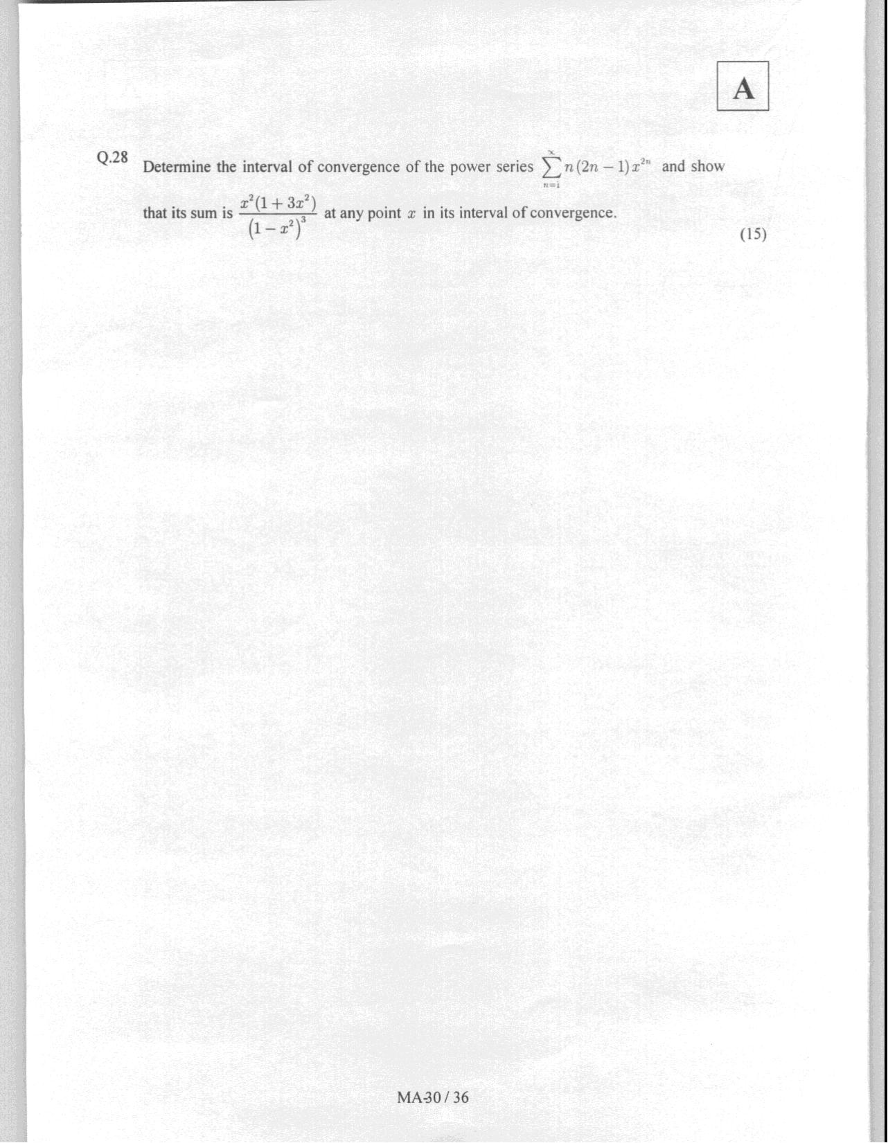 JAM 2008: MA Question Paper - Page 32