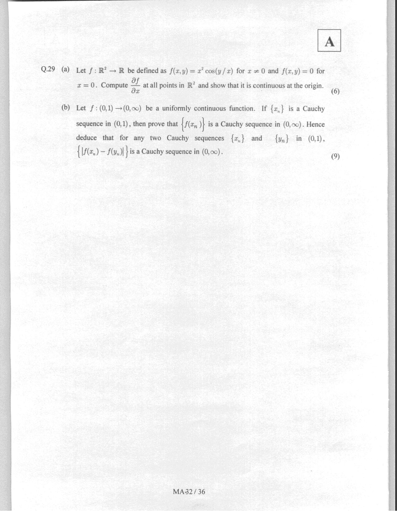 JAM 2008: MA Question Paper - Page 34