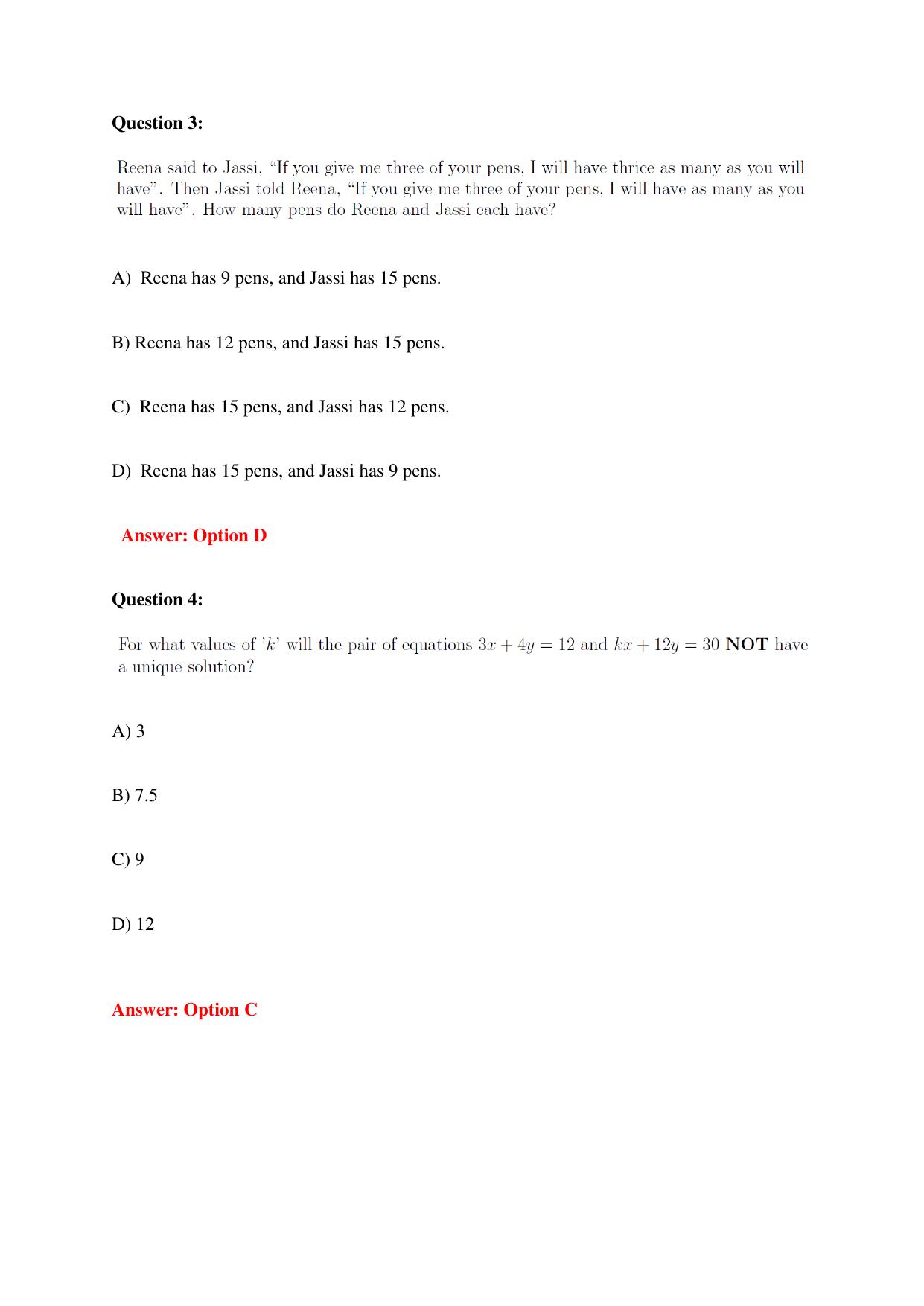 TIFR GS Science Education Sample Papers with Answer Key - Page 3