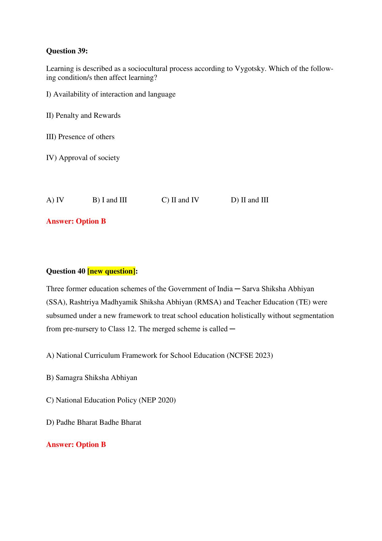 TIFR GS Science Education Sample Papers with Answer Key - Page 21