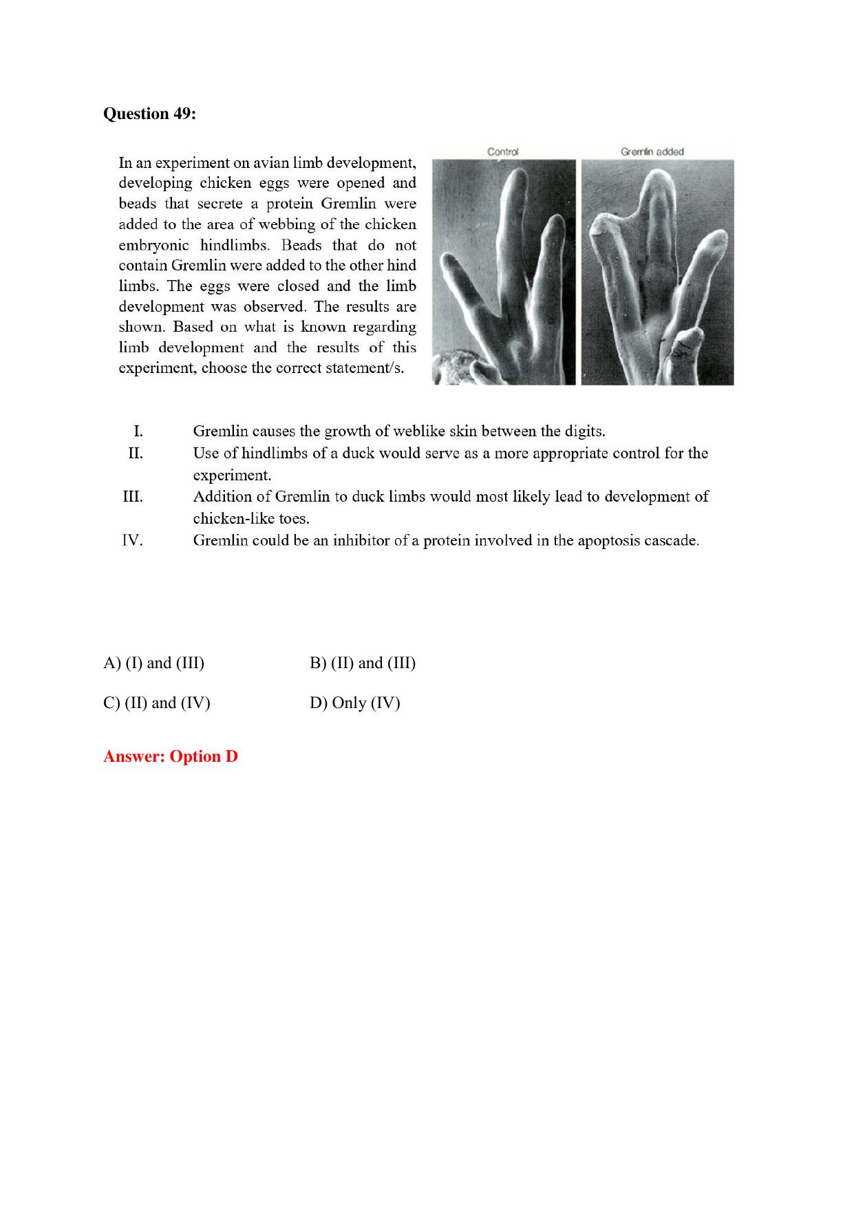 TIFR GS Science Education Sample Papers with Answer Key - Page 26
