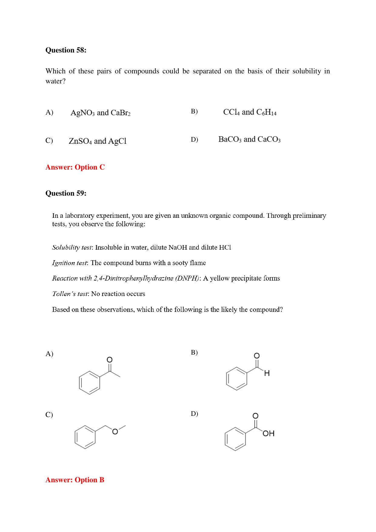 TIFR GS Science Education Sample Papers with Answer Key - Page 31