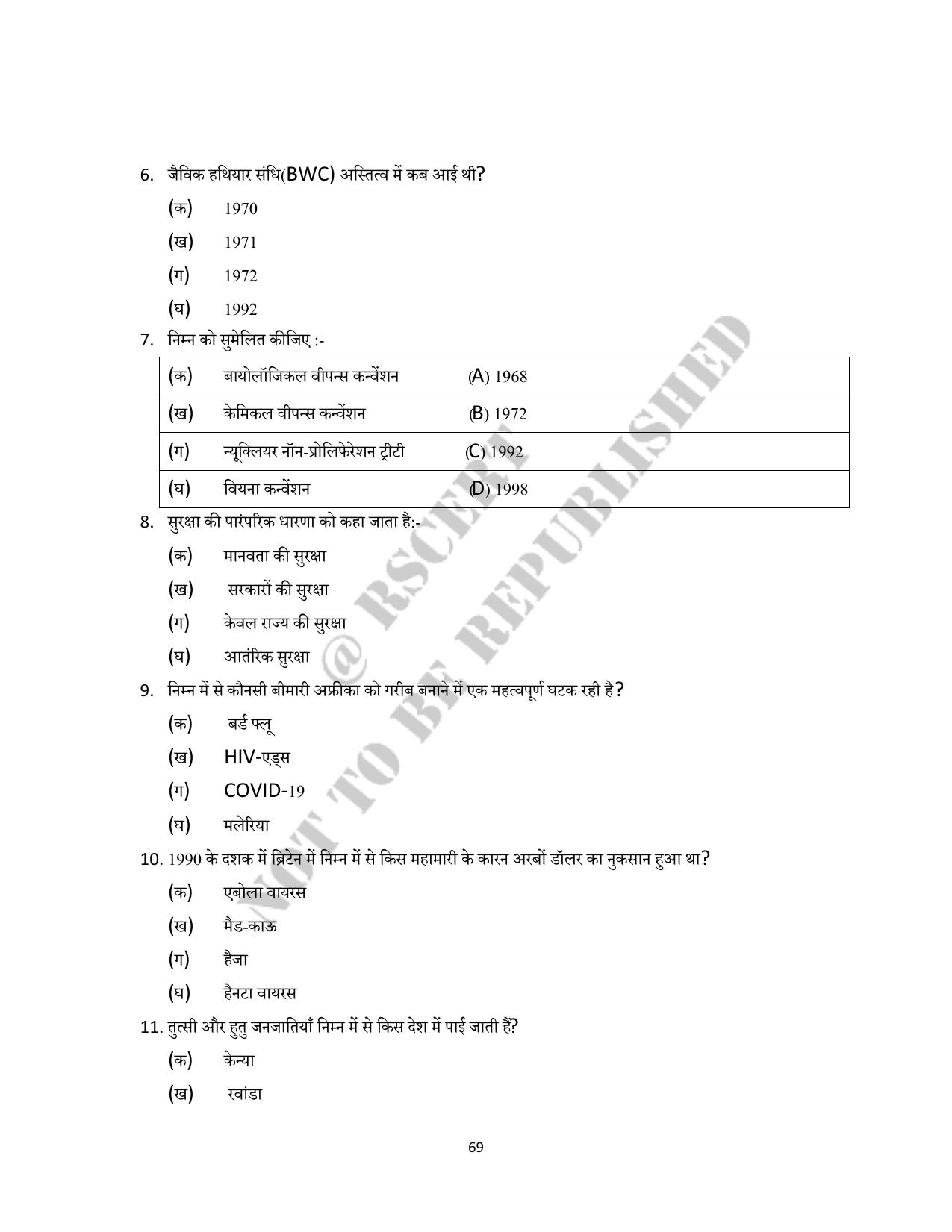 RBSE 2023 Class 12 Political Science Question Bank - Page 69