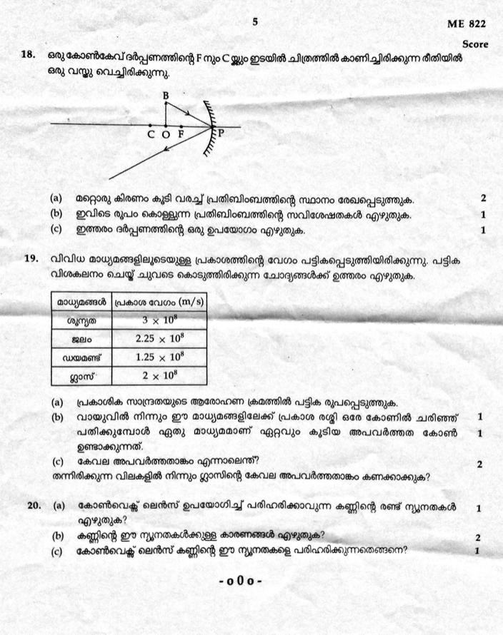 Kerala SSLC 2020 Physics Question Paper (MM) (Model) - Page 5