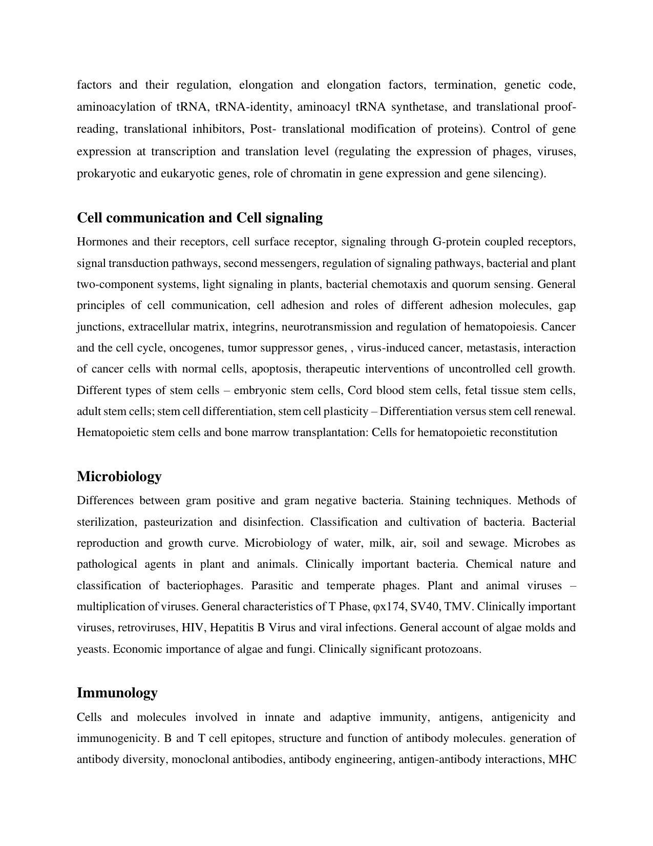 AP RCET Applied Life Sciences Syllabus - Page 2