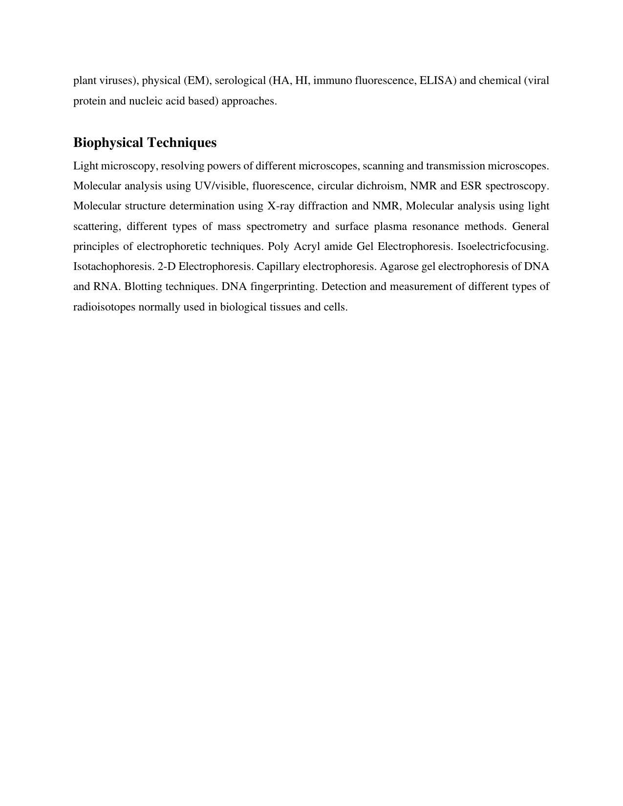 AP RCET Applied Life Sciences Syllabus - Page 5