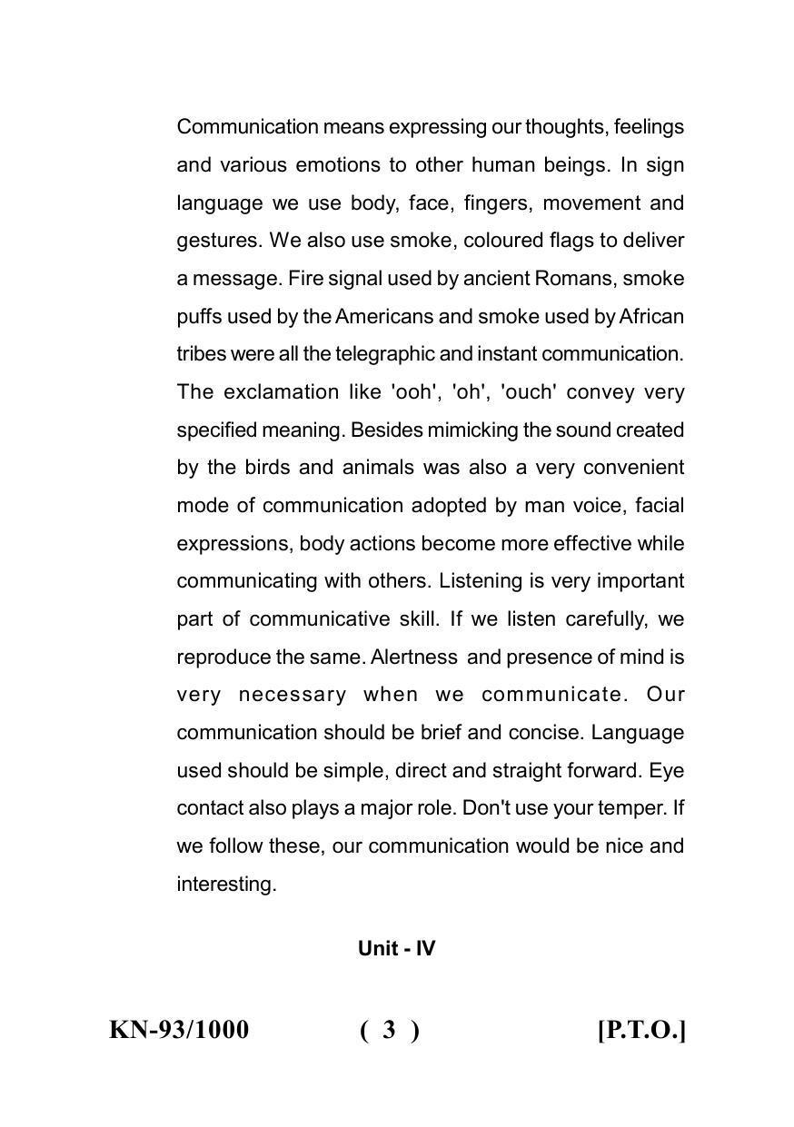 Sarguja University Question Paper - 2022 : B.A. Part Three (10+2+3) 3 Y DC F.C. :English Language Paper I - Page 3