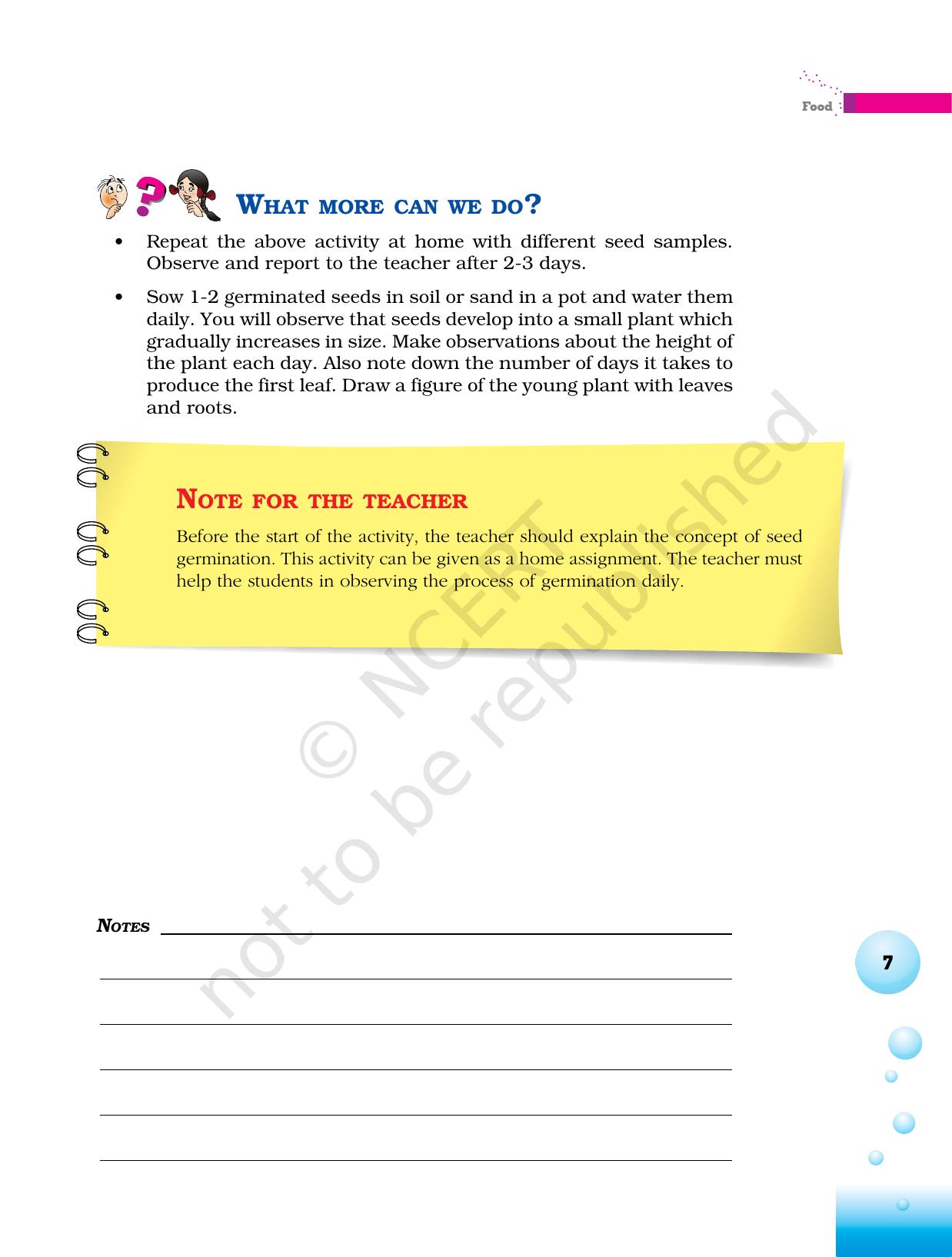 NCERT Laboratory Manuals for Class VI to VIII Science - Theme 1- Food - Page 3