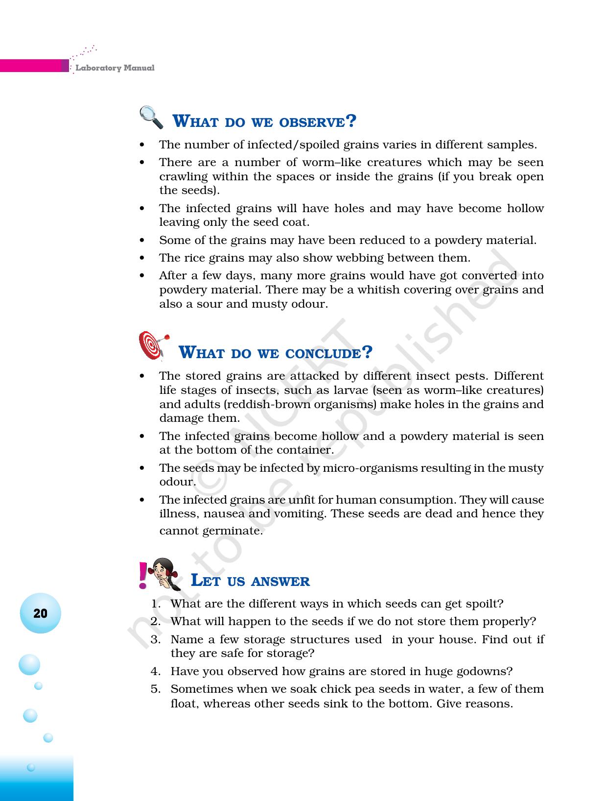NCERT Laboratory Manuals for Class VI to VIII Science - Theme 1- Food - Page 16