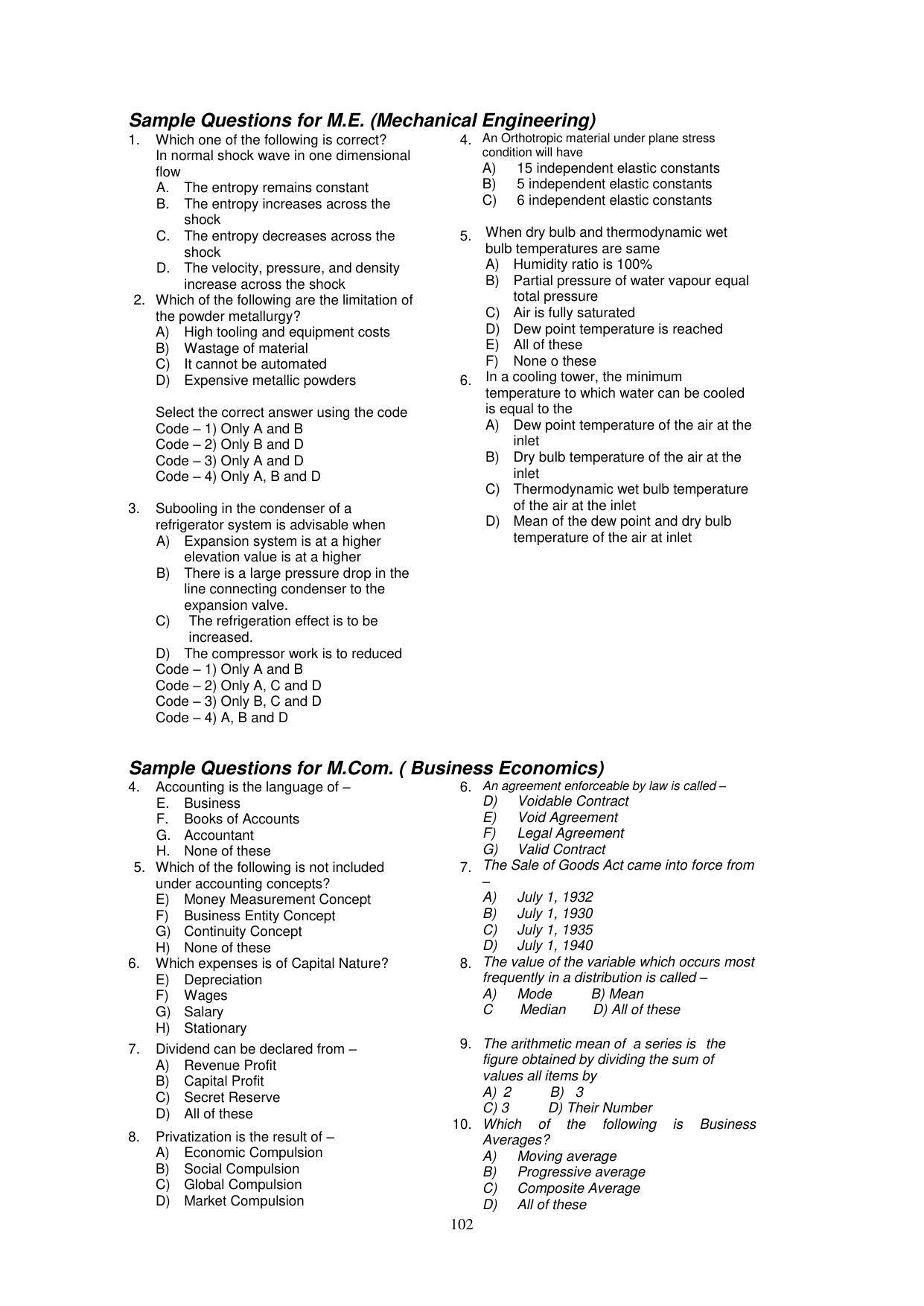 Panjab University, Chandigarh PG Prospectus 2021 - Page 102