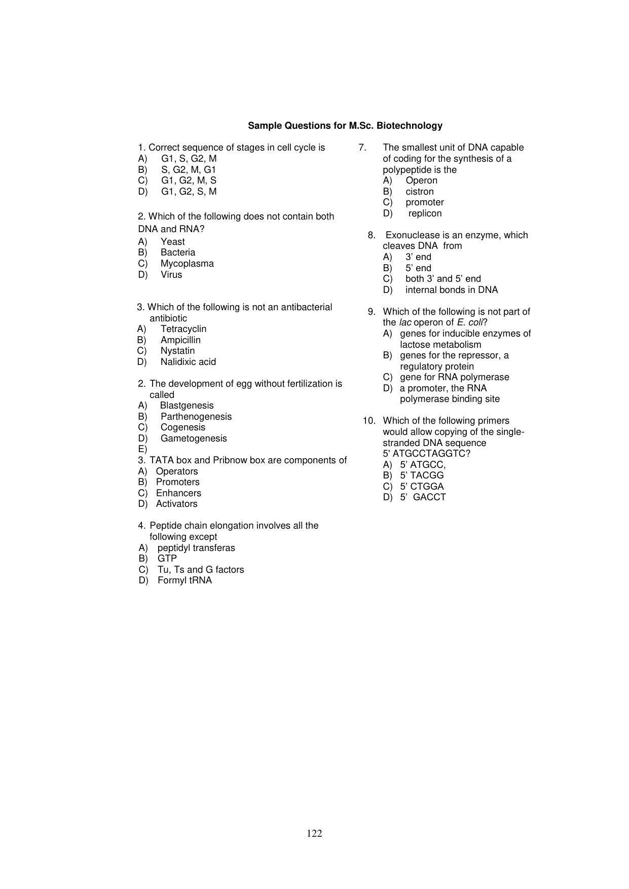 Panjab University, Chandigarh PG Prospectus 2021 - Page 122