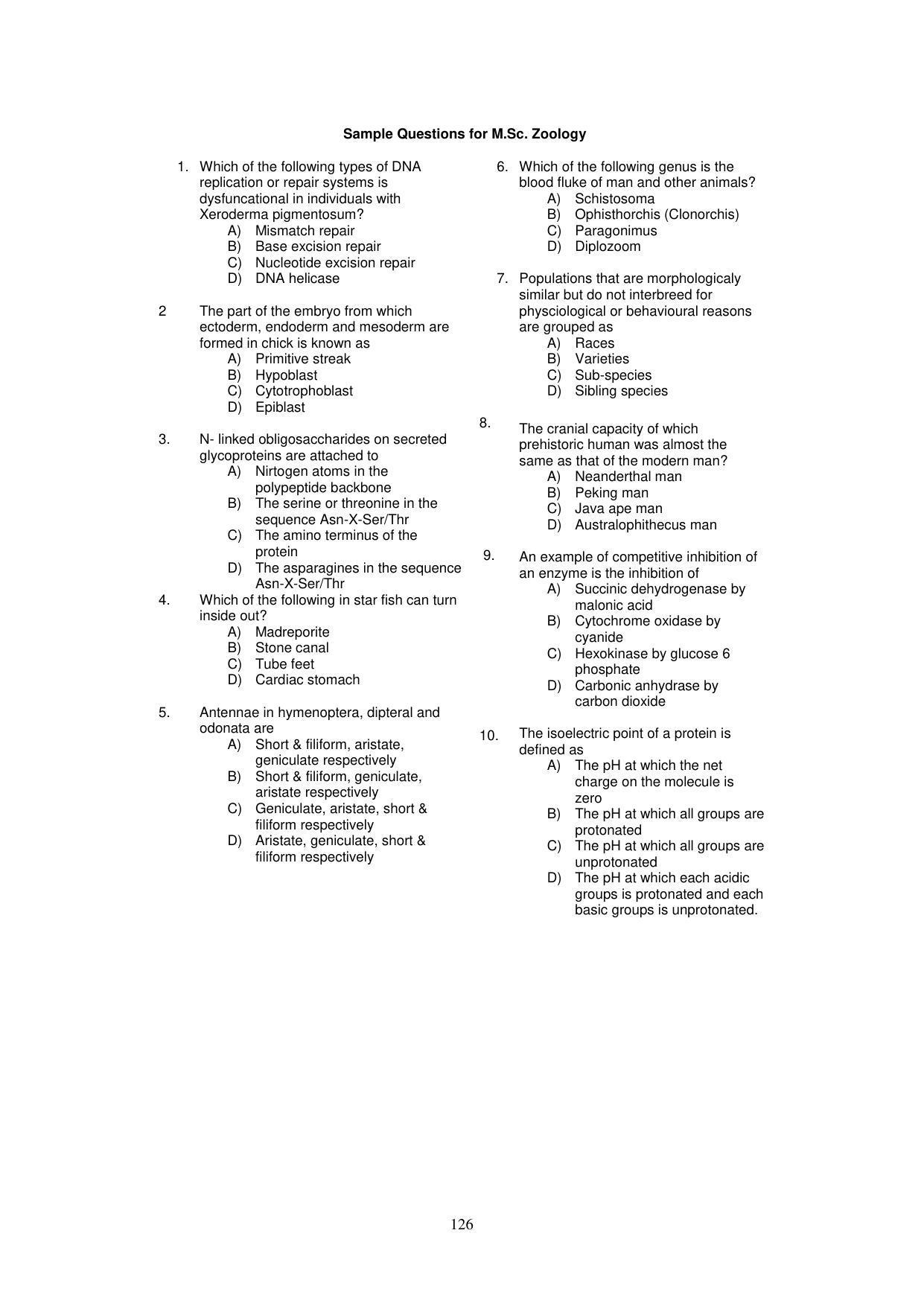 Panjab University, Chandigarh PG Prospectus 2021 - Page 126