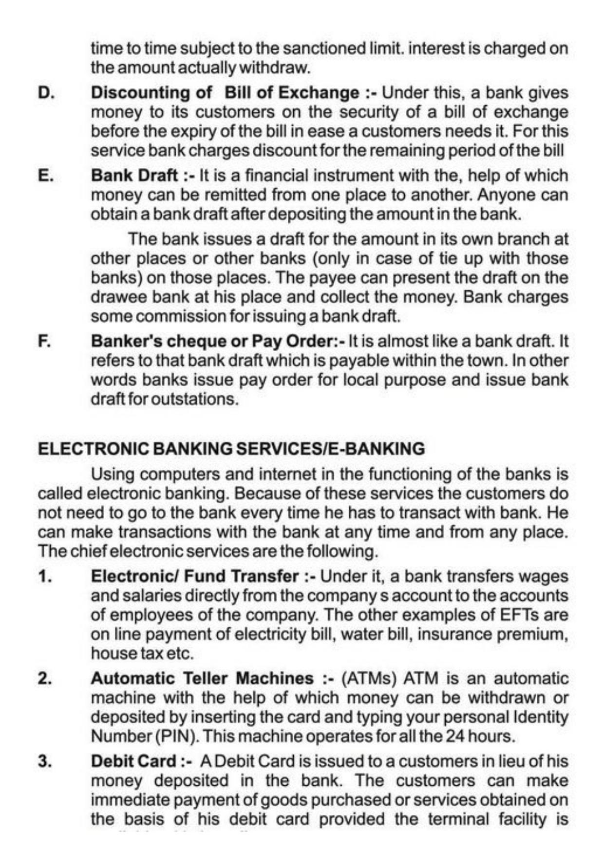Class 11 Notes, Question & Practice Paper - Business Studies (Topic 4 : Business Services) - Page 6