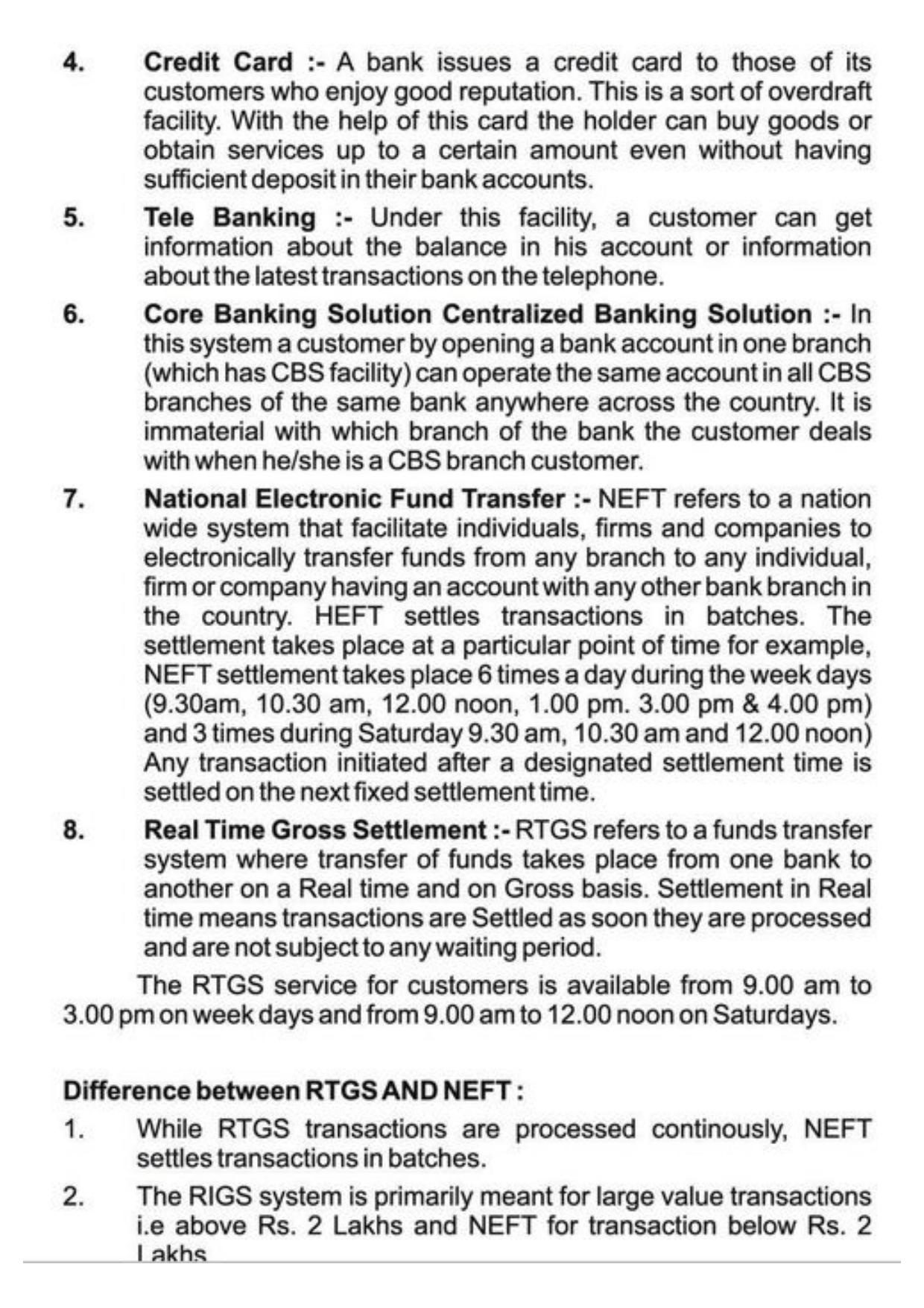 Class 11 Notes, Question & Practice Paper - Business Studies (Topic 4 : Business Services) - Page 7