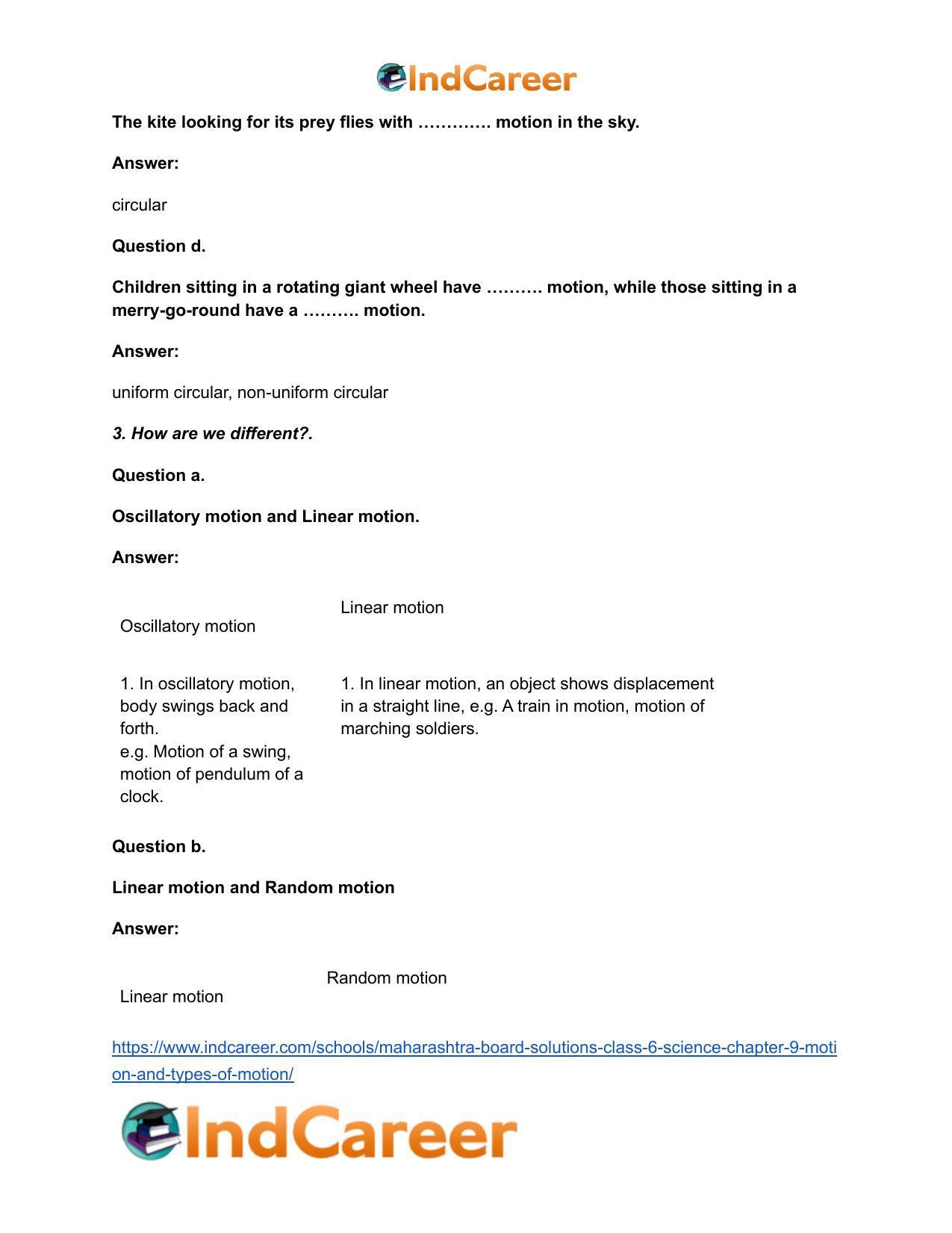 Maharashtra Board Solutions Class 6-Science: Chapter 9- Motion and Types of Motion - Page 4