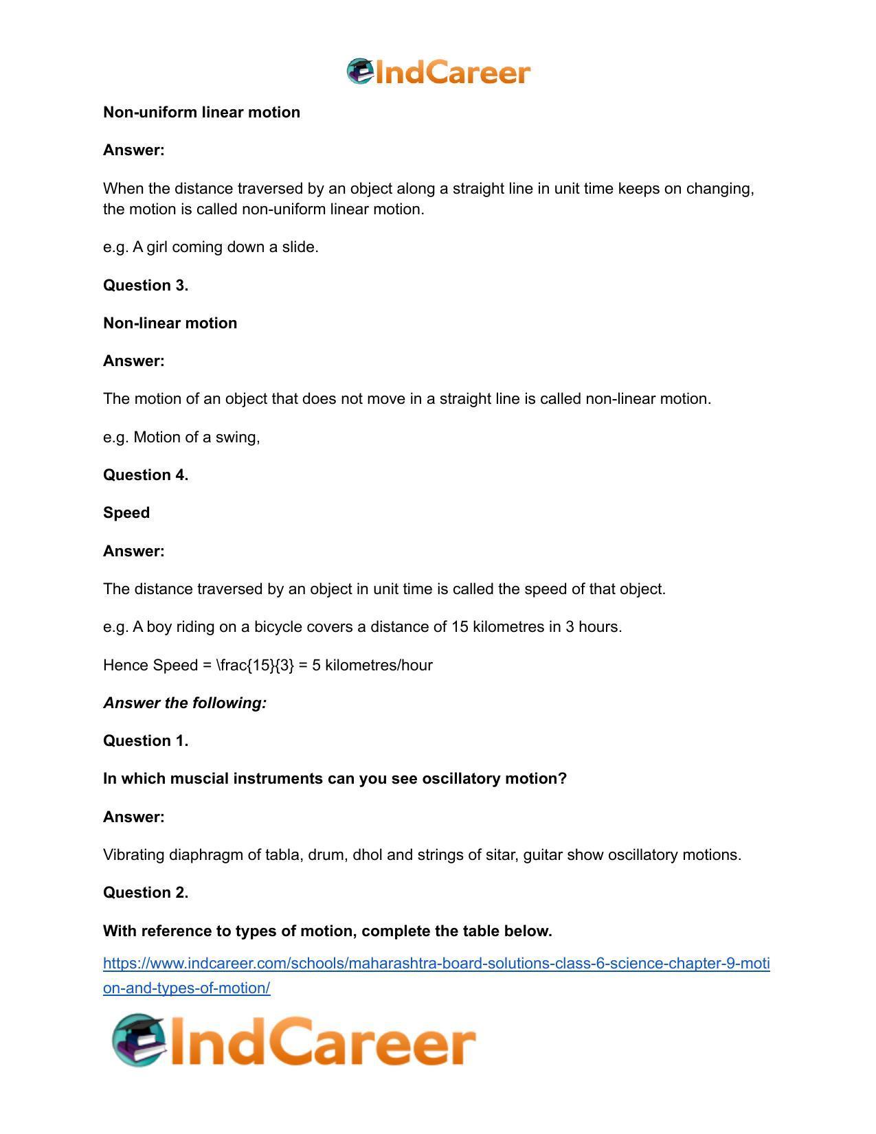 Maharashtra Board Solutions Class 6-Science: Chapter 9- Motion and Types of Motion - Page 12