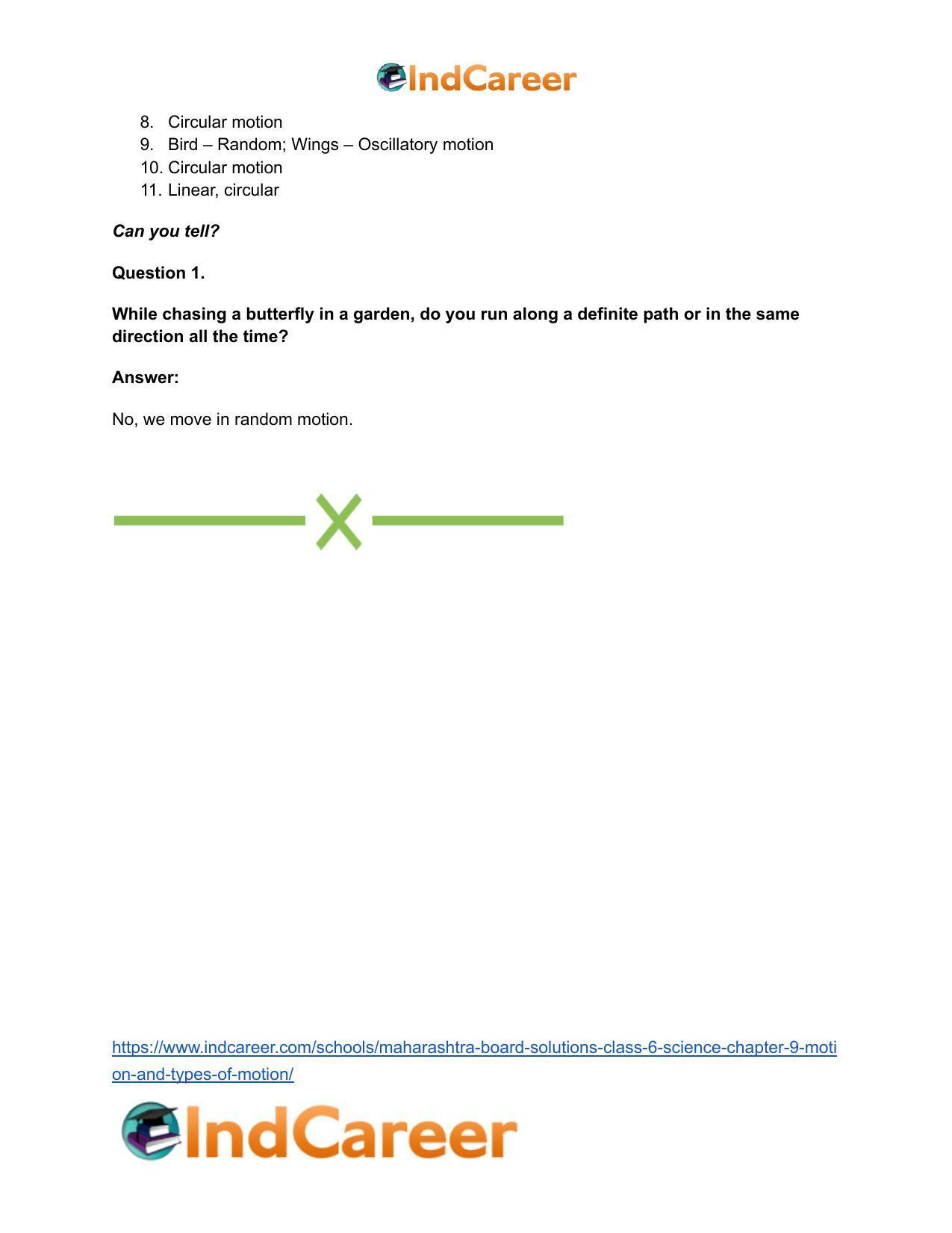 Maharashtra Board Solutions Class 6-Science: Chapter 9- Motion and Types of Motion - Page 17