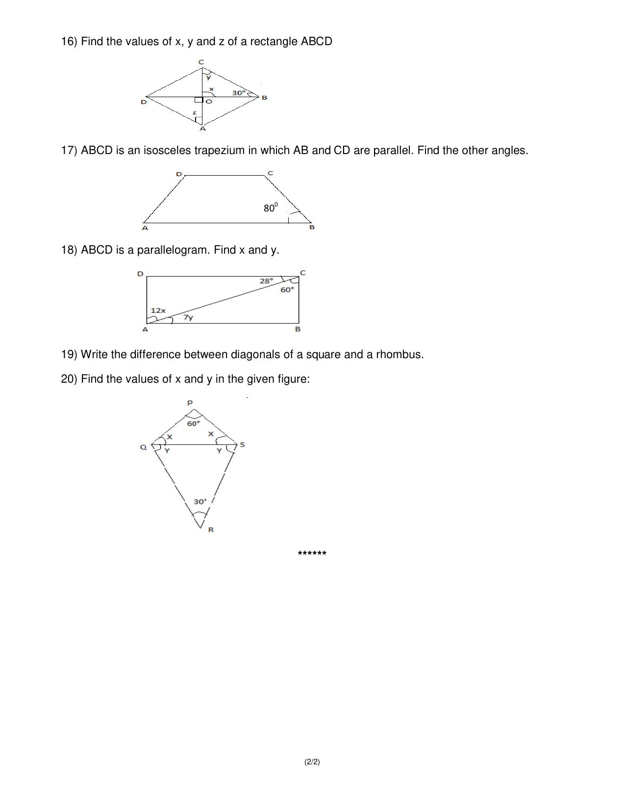 CBSE Worksheets for Class 8 Mathematics Rational Numbers sample papers - Page 3