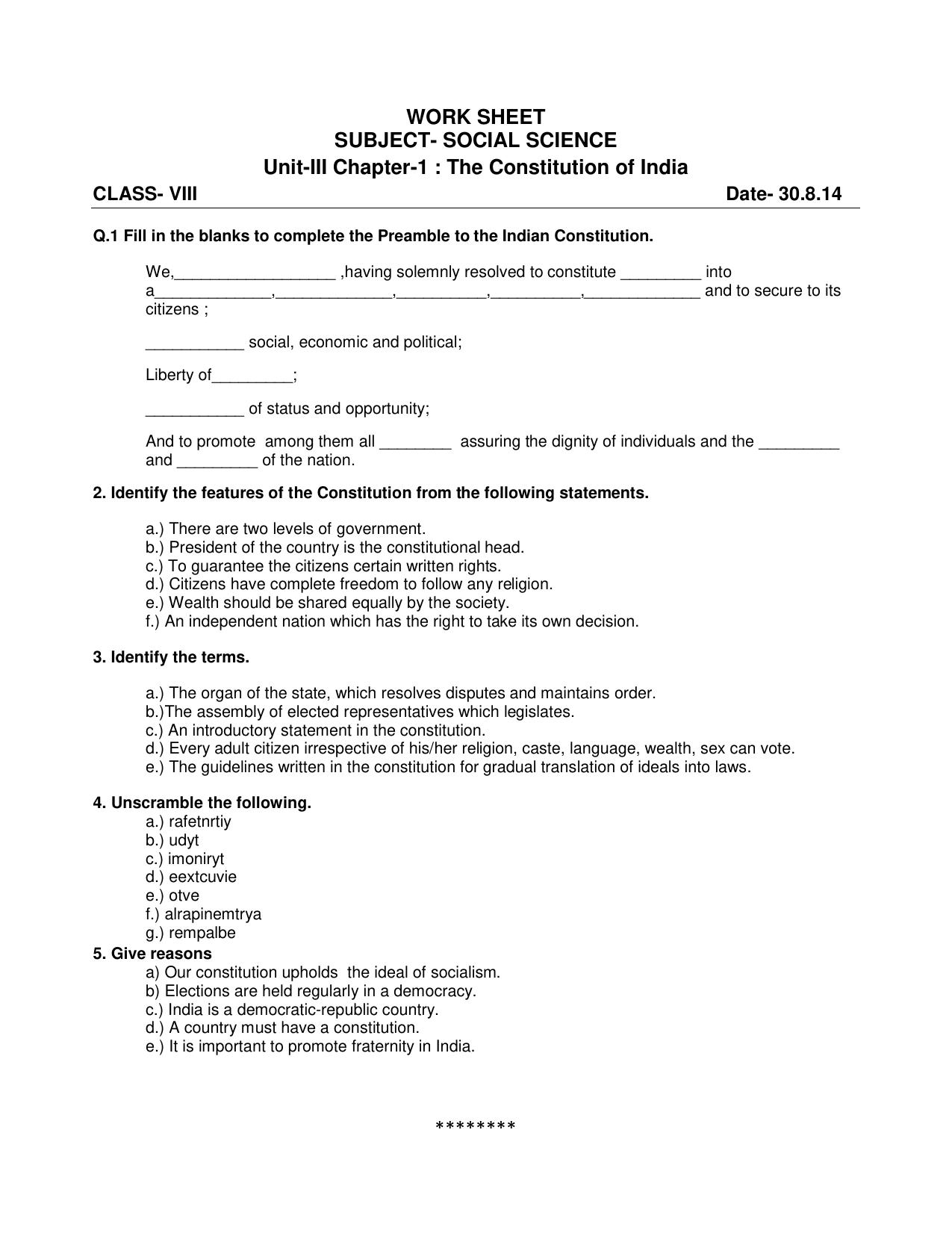 CBSE Worksheets for Class 8 Mathematics Rational Numbers sample papers - Page 14
