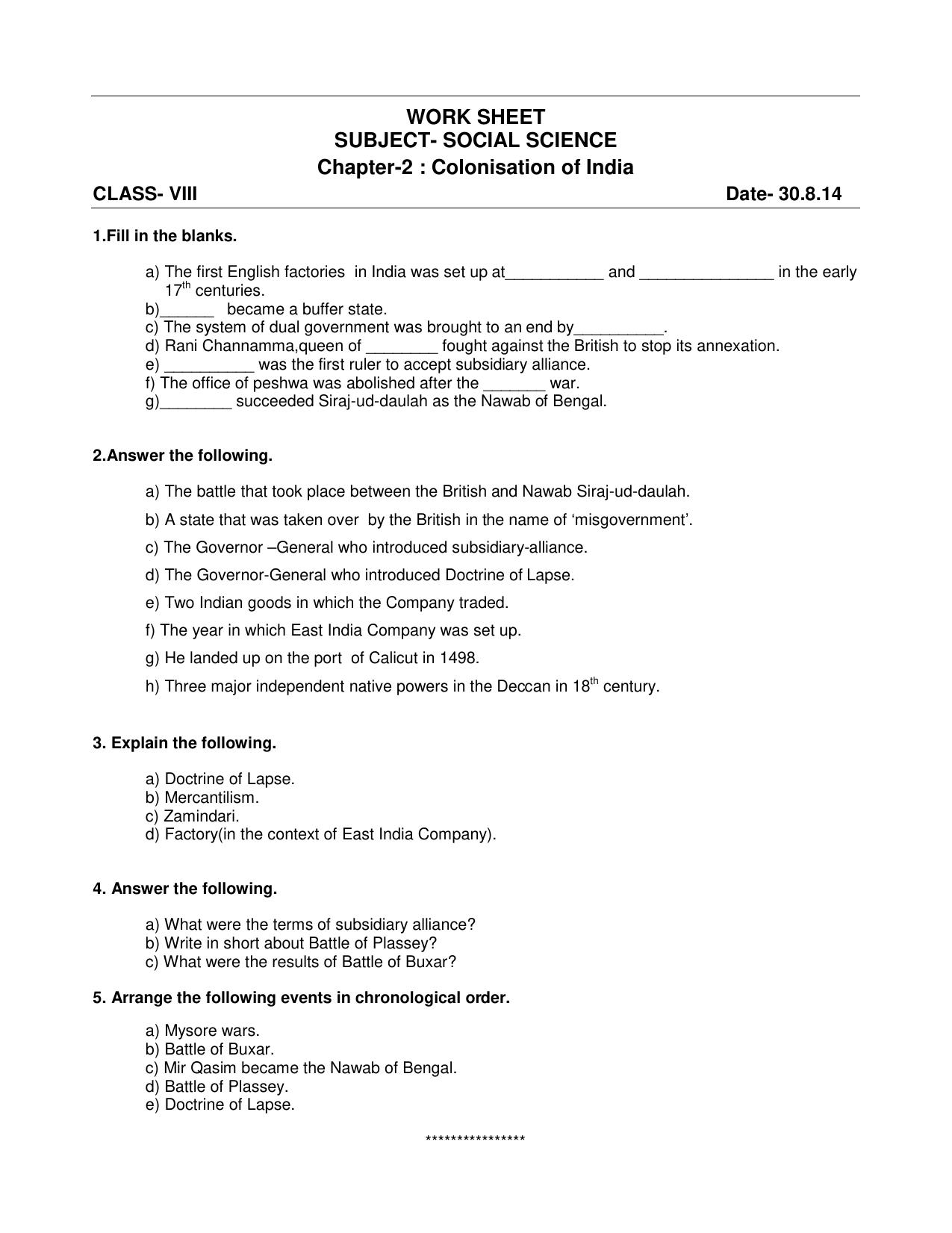 CBSE Worksheets for Class 8 Mathematics Rational Numbers sample papers - Page 15