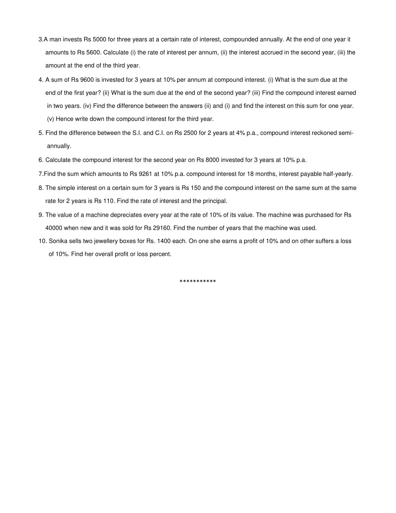 CBSE Worksheets for Class 8 Mathematics Rational Numbers sample papers - Page 34
