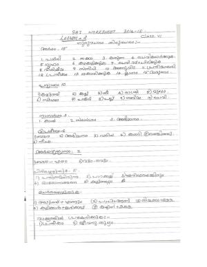 CBSE Worksheets for Class 6 Malayalam Assignment 4