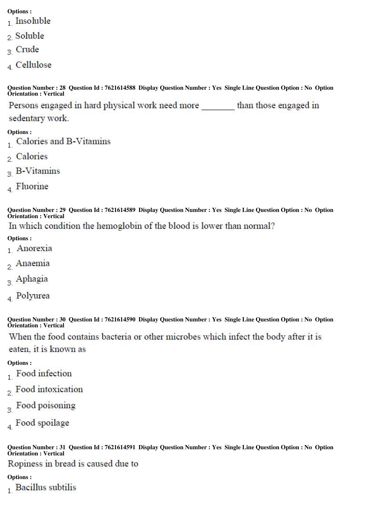 TS PGECET 2017: Food-Technology Question Papers - Page 8