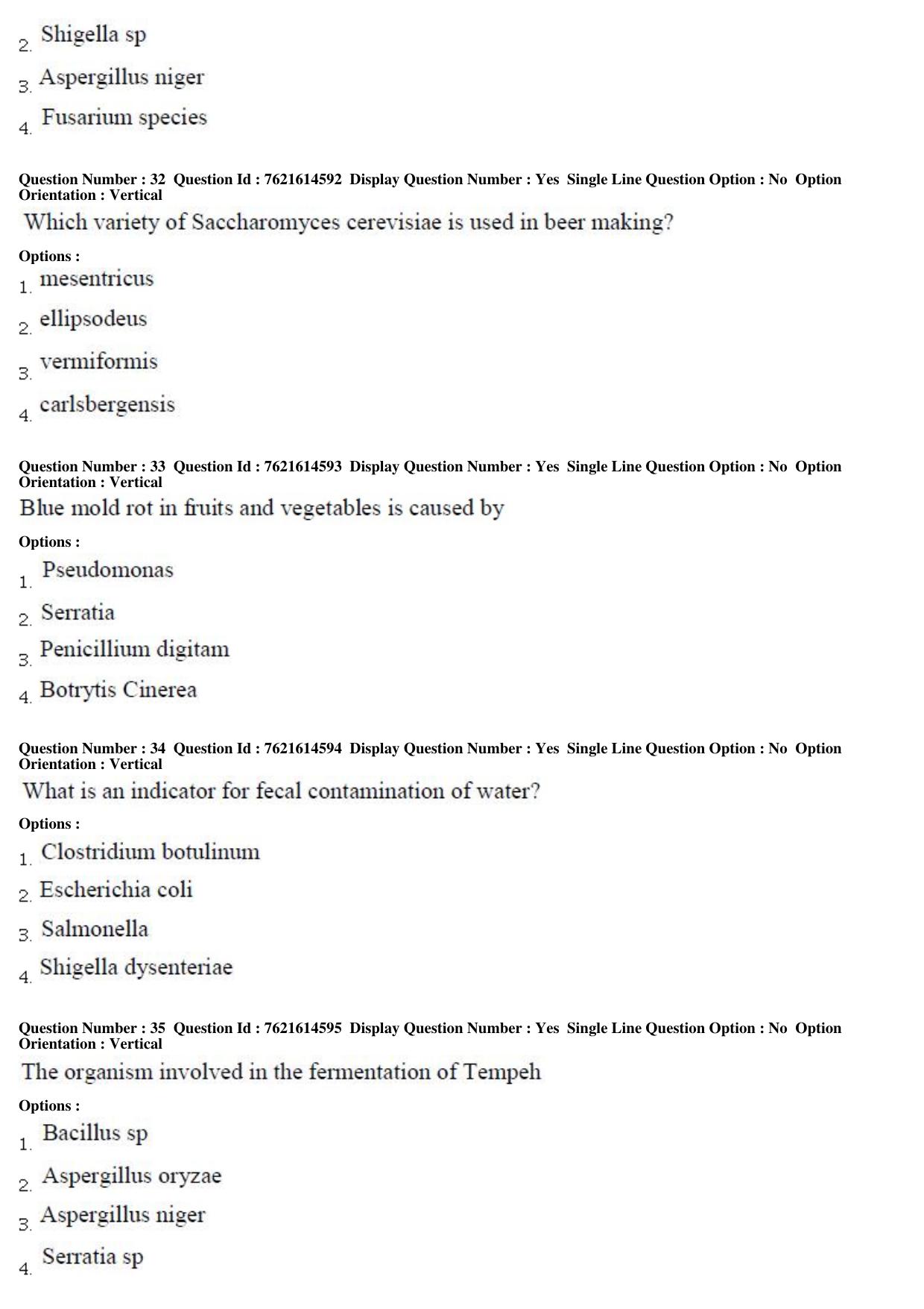 TS PGECET 2017: Food-Technology Question Papers - Page 9
