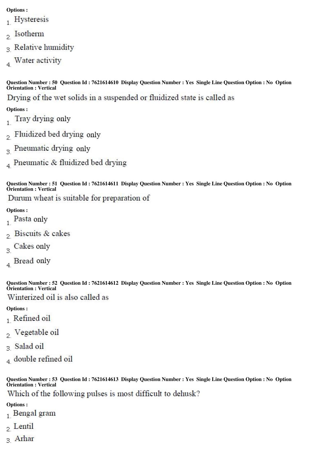 TS PGECET 2017: Food-Technology Question Papers - Page 13