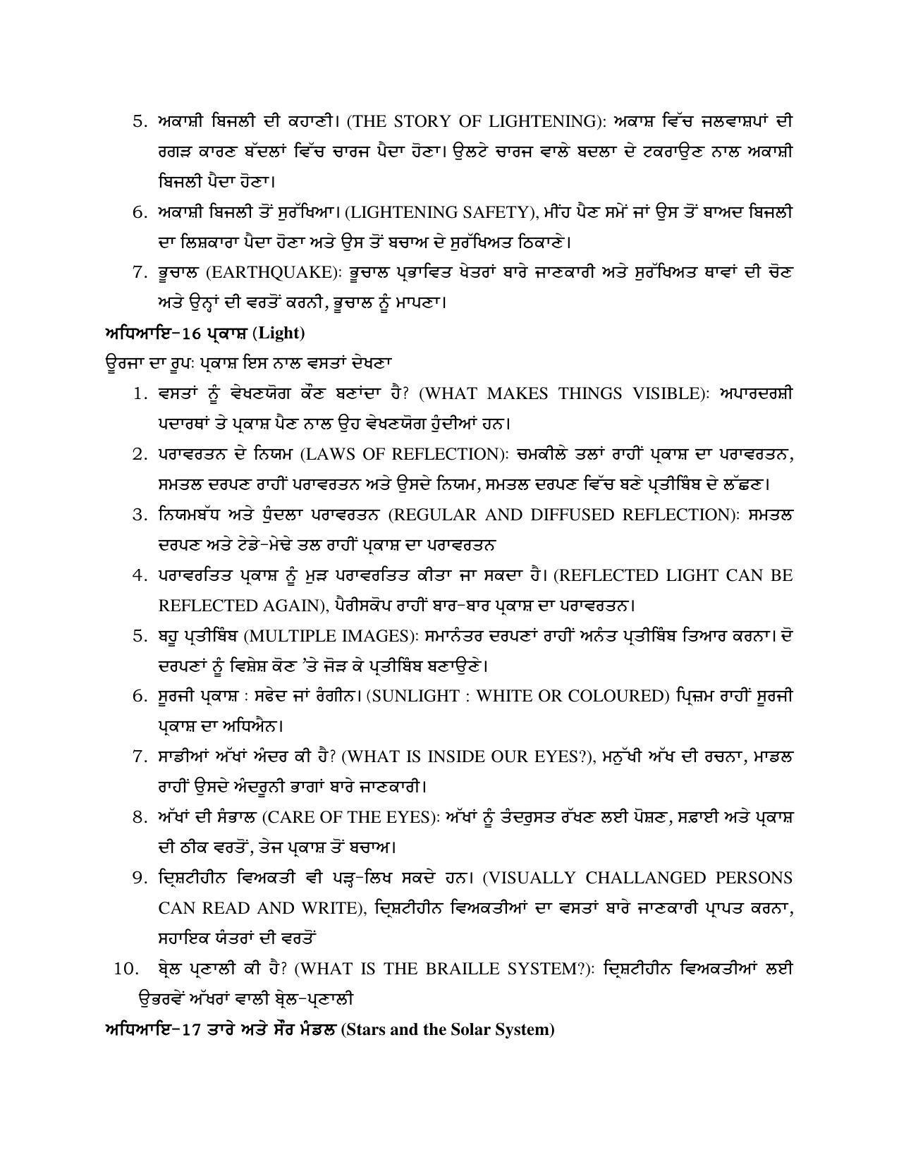 PSEB Class 8th Science Syllabus - Page 9