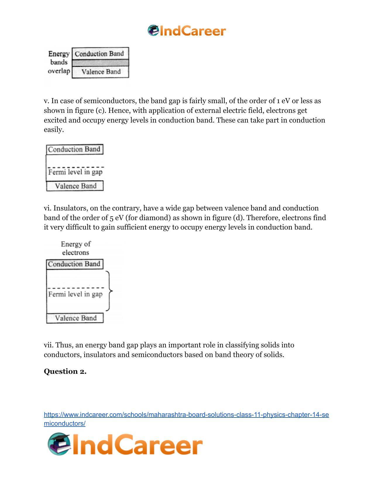 Maharashtra Board Solutions Class 11-Physics: Chapter 14- Semiconductors - Page 7