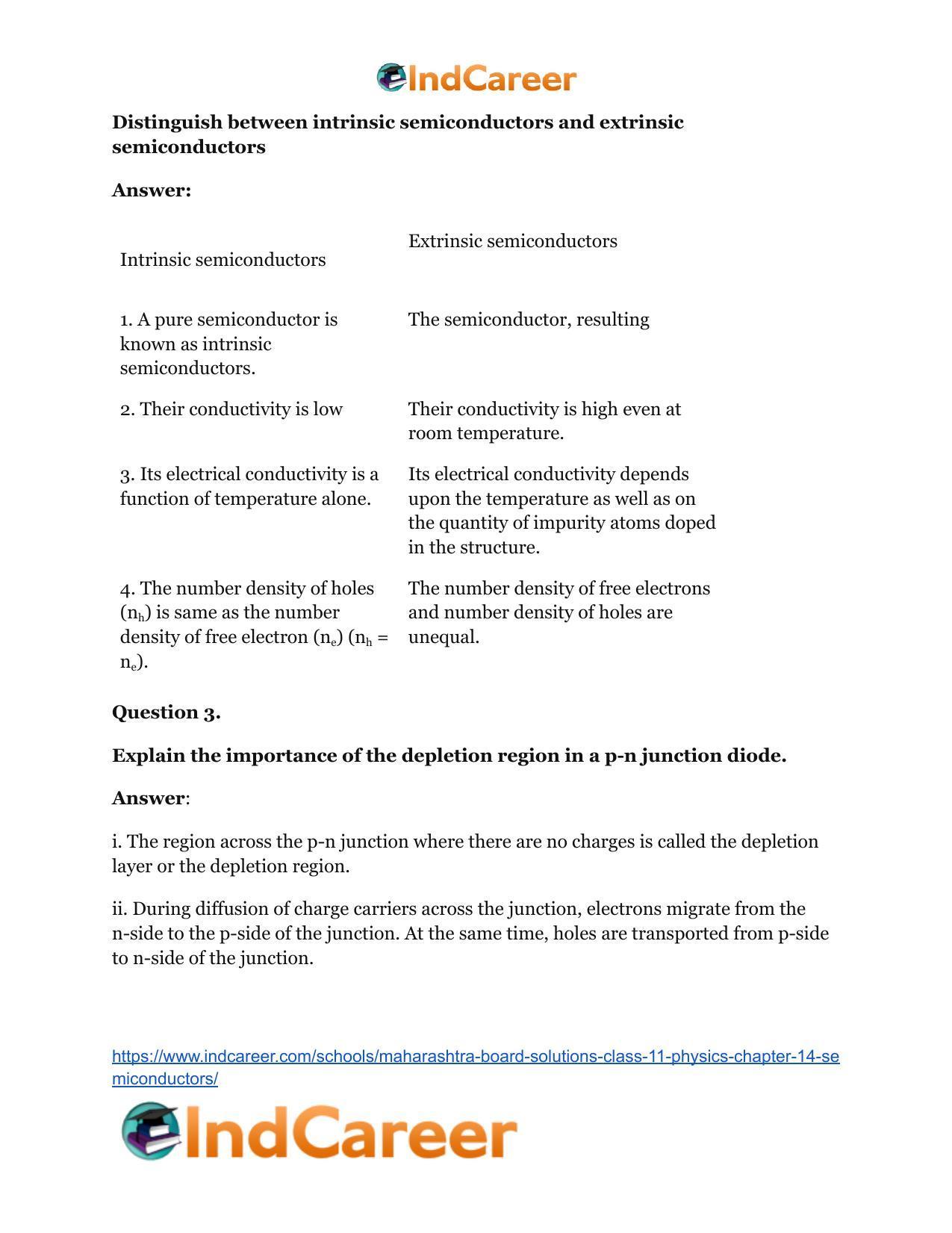 Maharashtra Board Solutions Class 11-Physics: Chapter 14- Semiconductors - Page 8