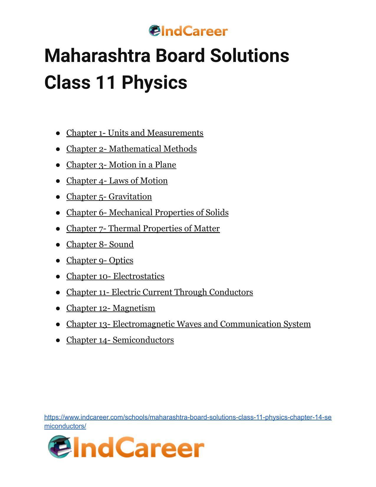 Maharashtra Board Solutions Class 11-Physics: Chapter 14- Semiconductors - Page 12