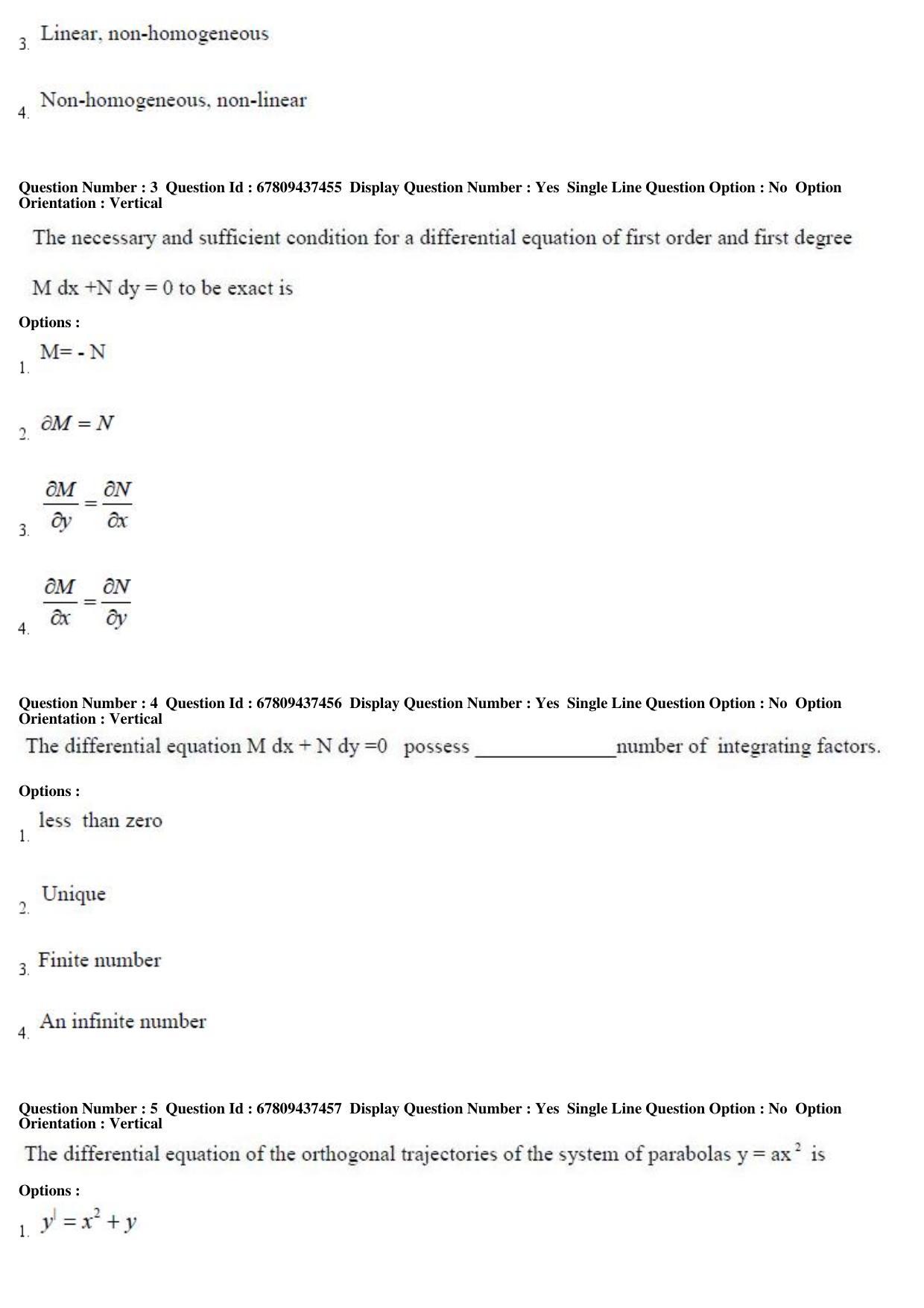 AP ECET 2019 - BSc Mathematics Question Paper With Preliminary Keys Shift1 - Page 2