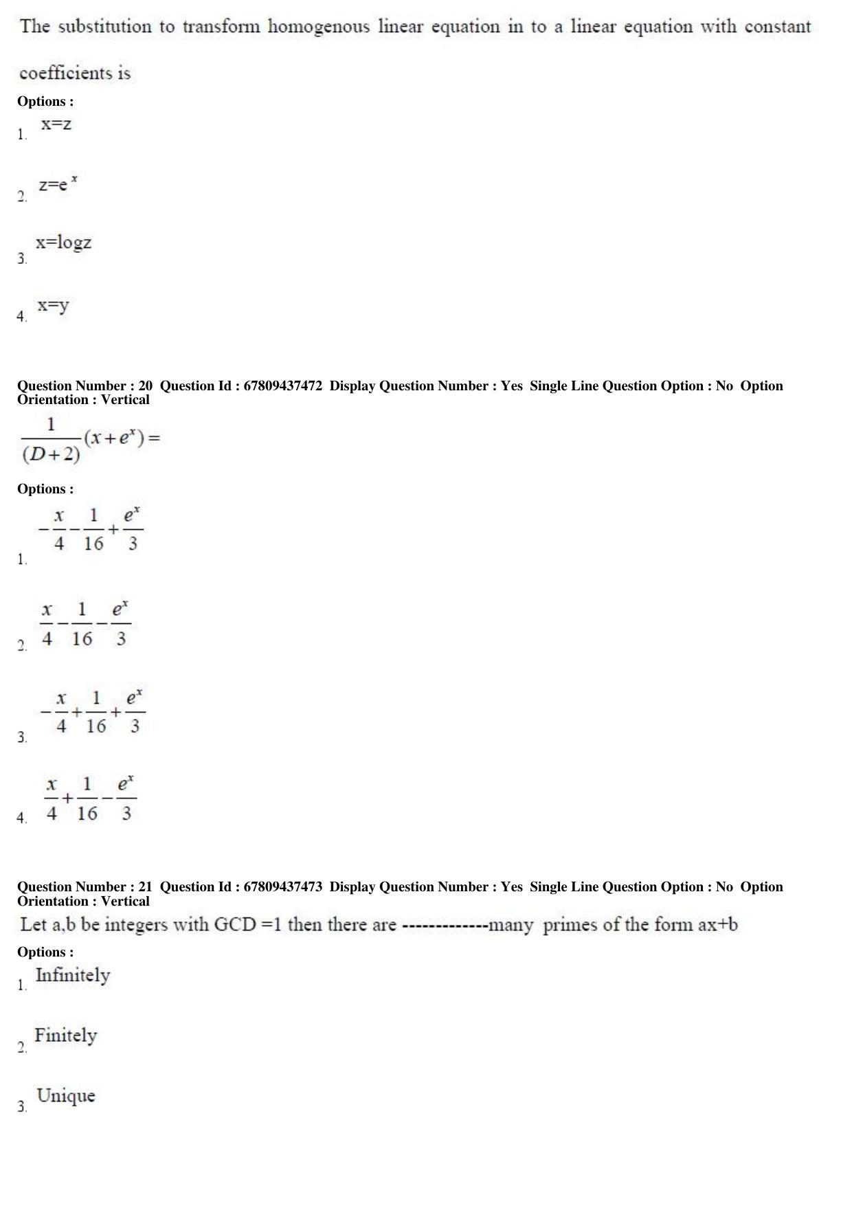 AP ECET 2019 - BSc Mathematics Question Paper With Preliminary Keys Shift1 - Page 8