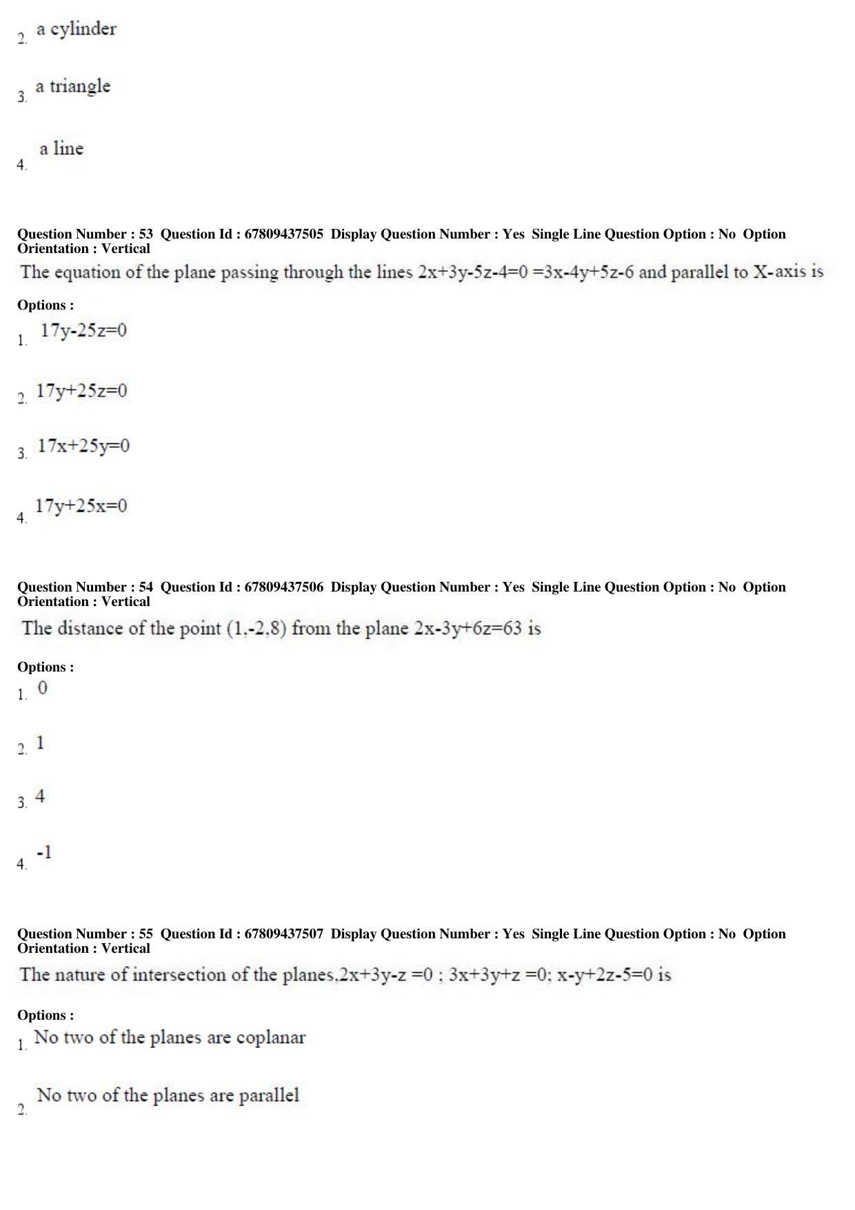 AP ECET 2019 - BSc Mathematics Question Paper With Preliminary Keys Shift1 - Page 19