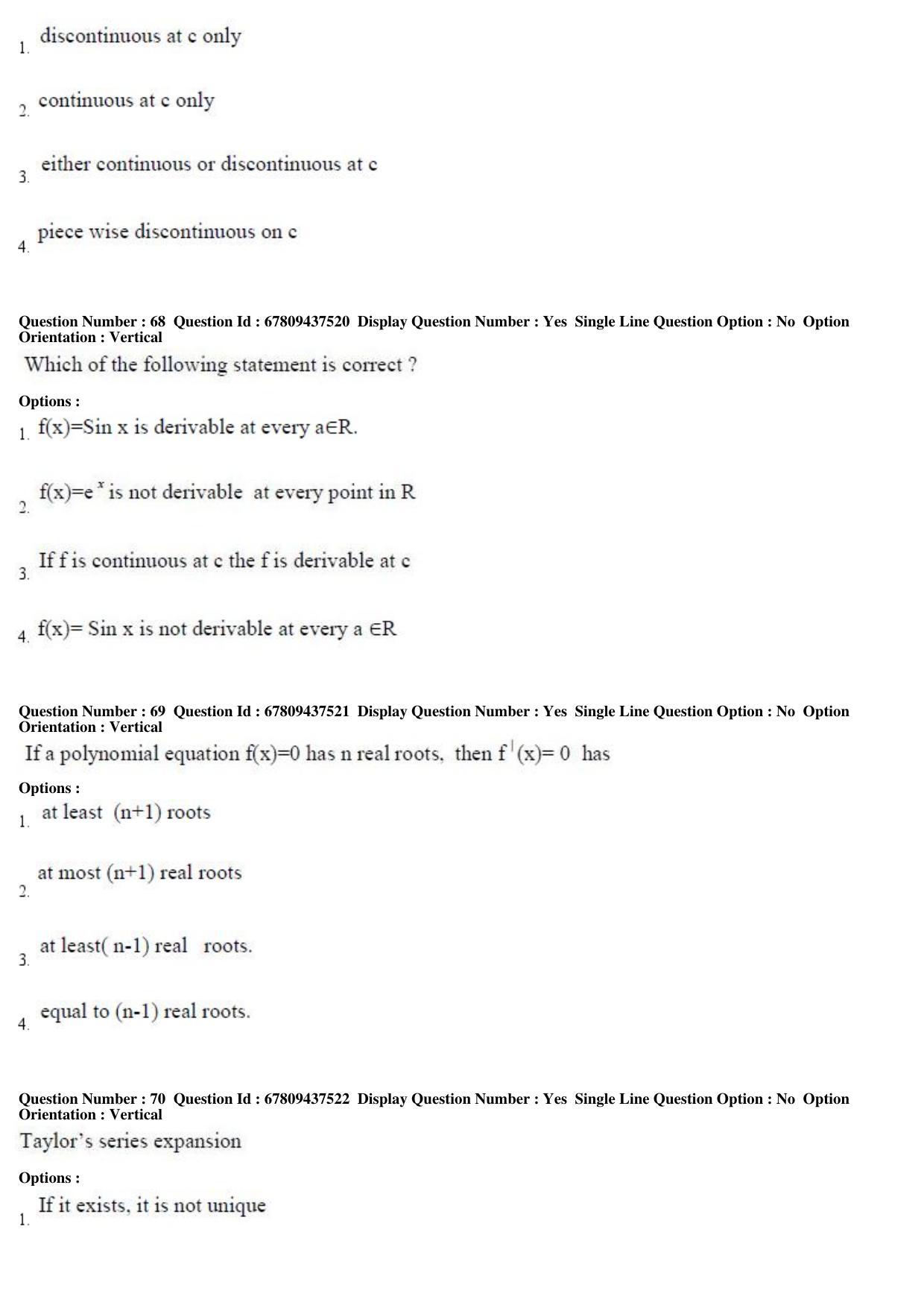 AP ECET 2019 - BSc Mathematics Question Paper With Preliminary Keys Shift1 - Page 24